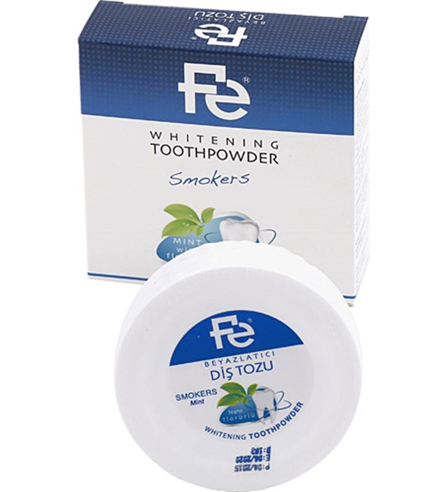 Fe Tooth Powder Mint Whitening Tooth Powder For Smokers 50ml
