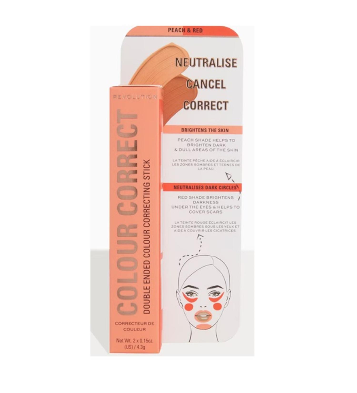 Revolution Color Correct & Transform Stick Peach & Red - Buy Online on GoSupps.com