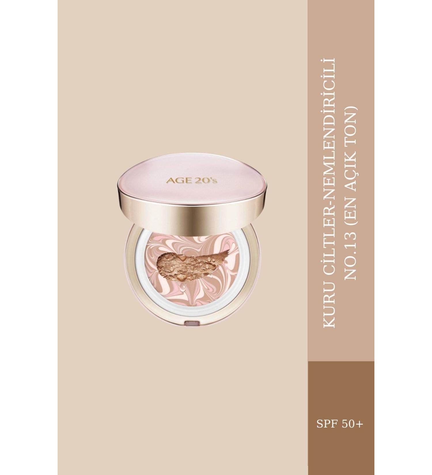 AGE 20'S Compact Foundation with Moisturizing Effect for Dry Skin - (NO.13 VERY LIGHT SKIN) - Buy Online on GoSupps.com