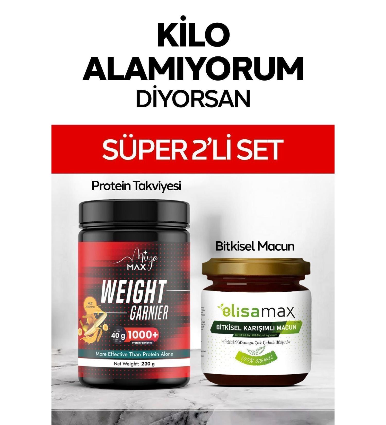 Elisamax Weight Gaining Herbal Powder and Appetite Stimulating Organic Weight Gaining Paste (Set of 2)