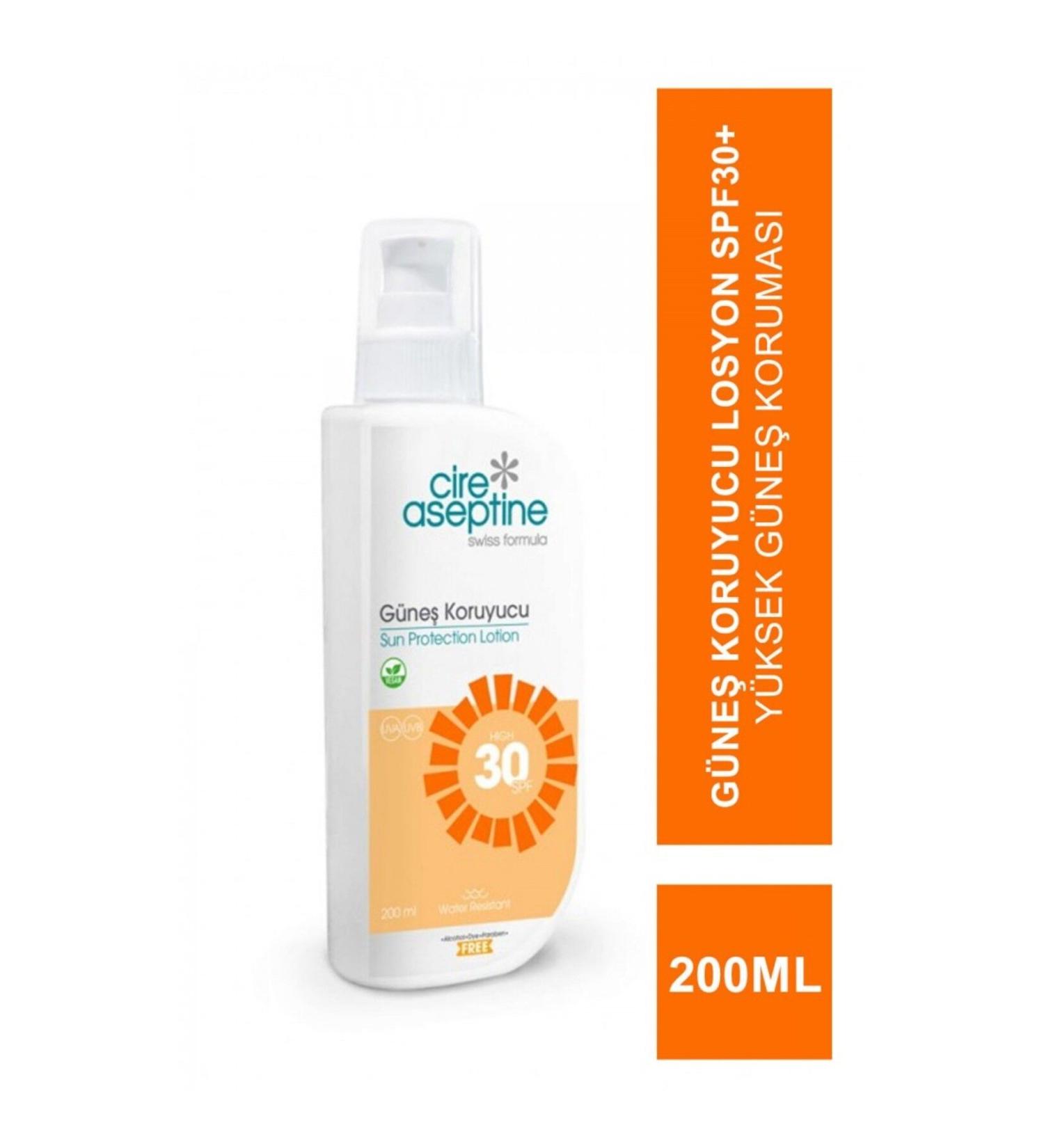 Cire Aseptine Sunscreen Lotion Spf30+ 200 ml-2pcs