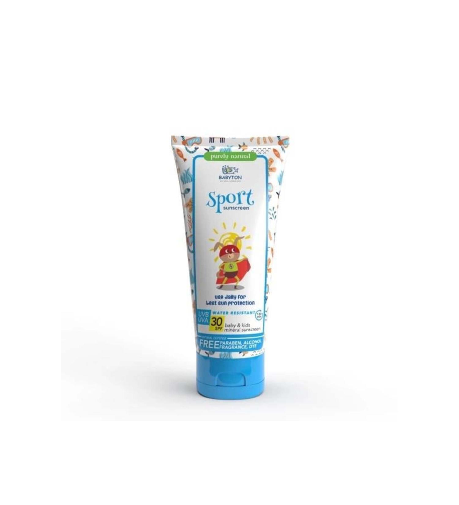 BABYTON Water Resistant Sunscreen Cream for Babies and Children