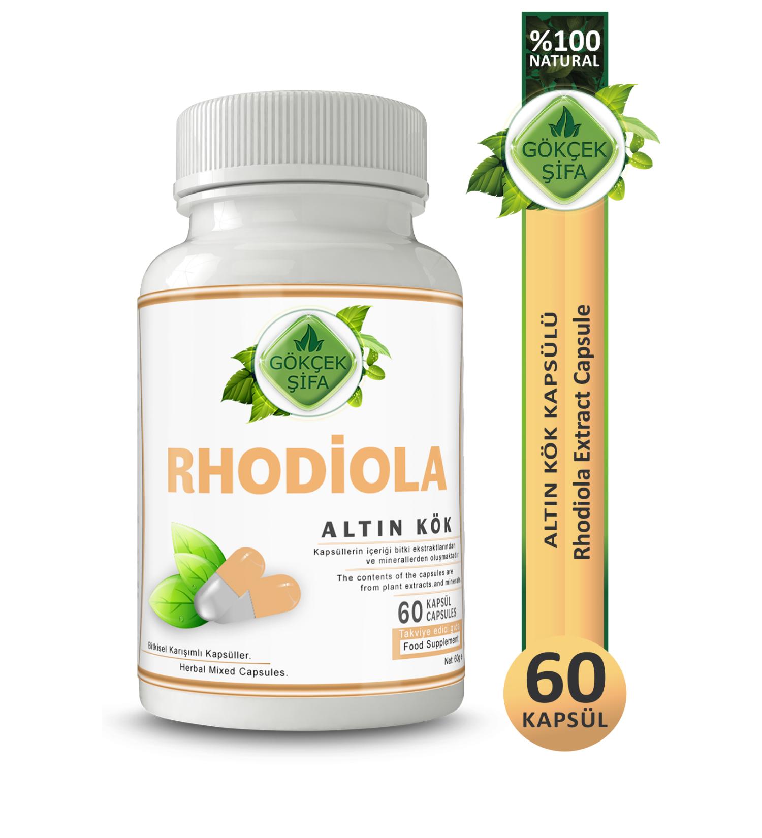 Gokcek Healing Golden Root Capsule (RHODIOLA CAPSULE) - Buy Online on GoSupps.com