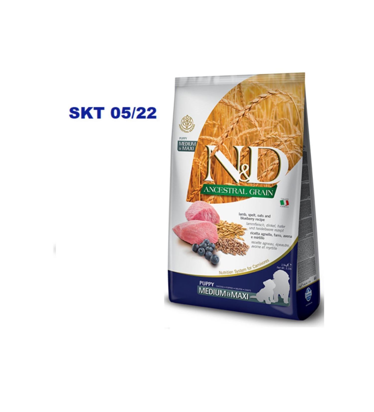 N & D Nd Low Grain Lamb Blueberry Medium Breed Puppy Food 12 kg