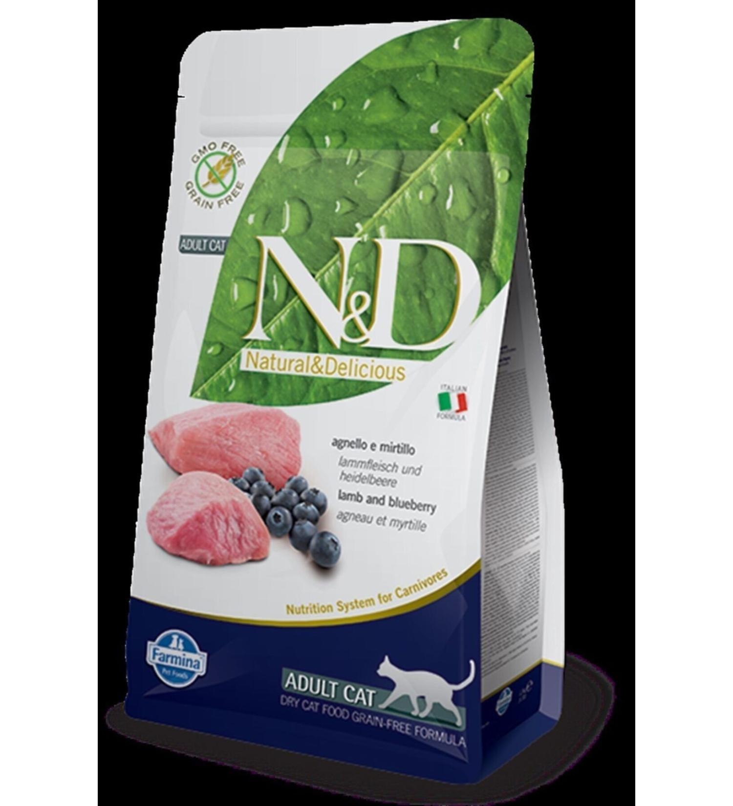 N & D Grain Free Lamb Blueberry Cat Food 5 kg