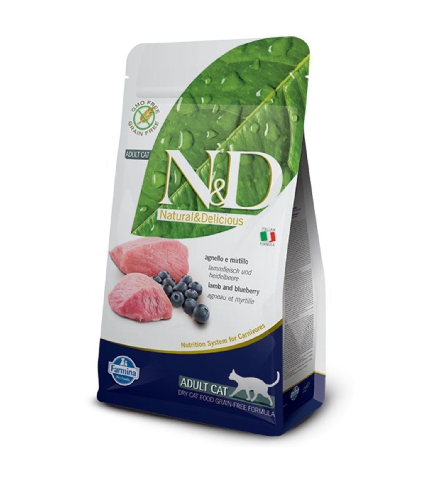 N & D Grain Free Lamb Blueberry Cat Food 5 Kg