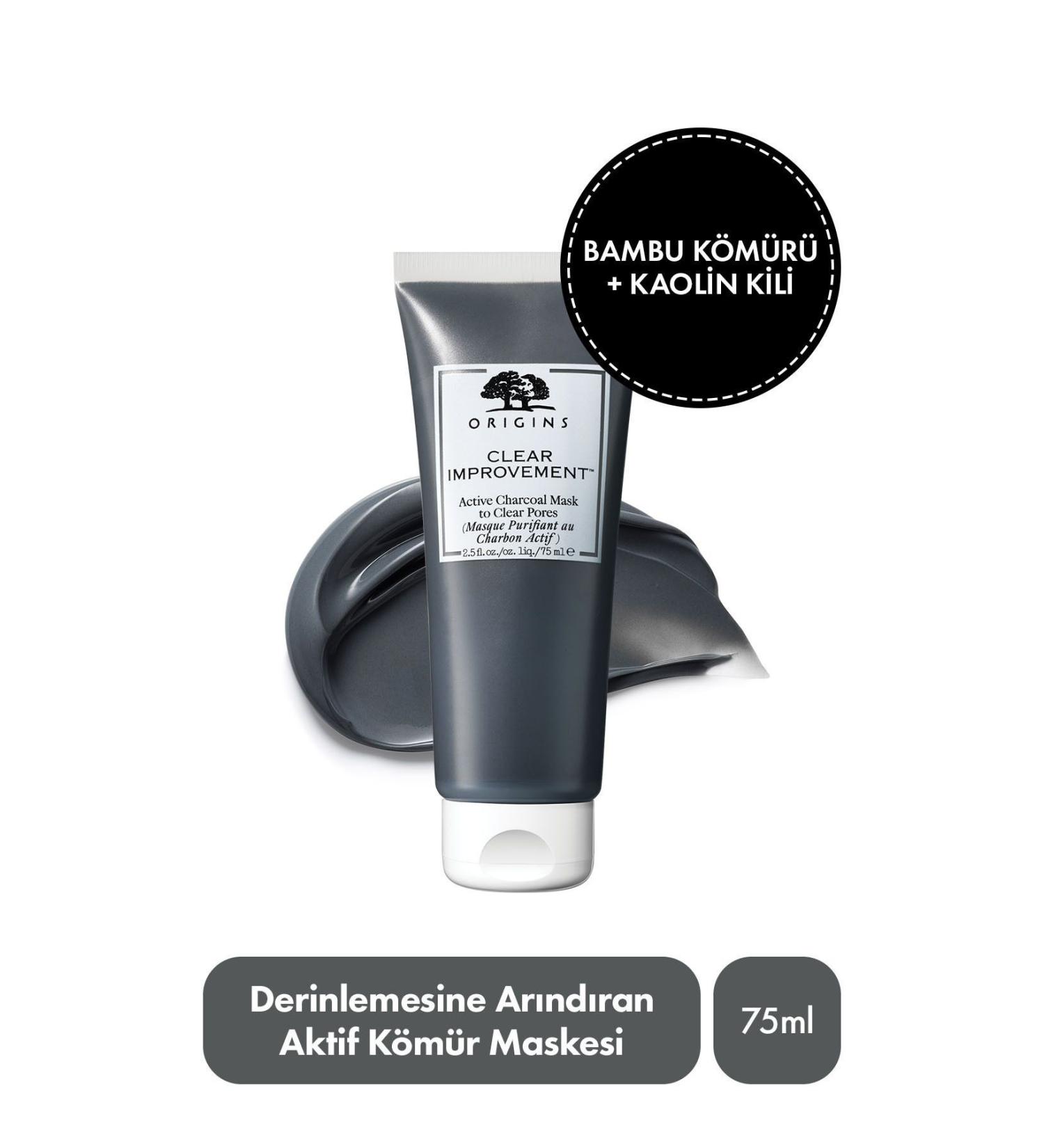 Origins Clear Improvement Anti-Pore Activated Charcoal Mask 75 ML - Buy Online on GoSupps.com