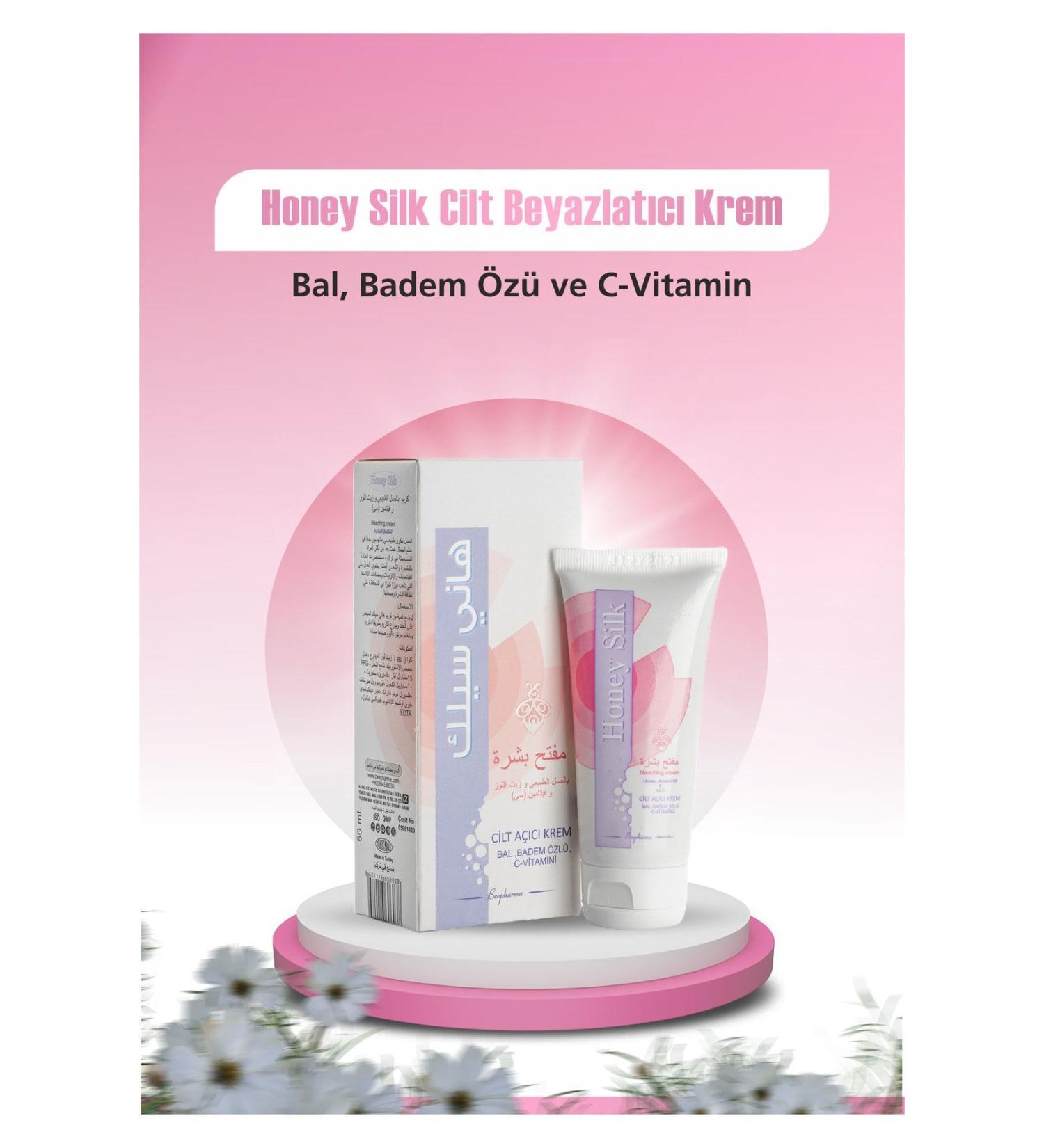 Beepharma Honeysilk Whitening Cream Honey Extract and Almond Oil Vitamin C 50ml