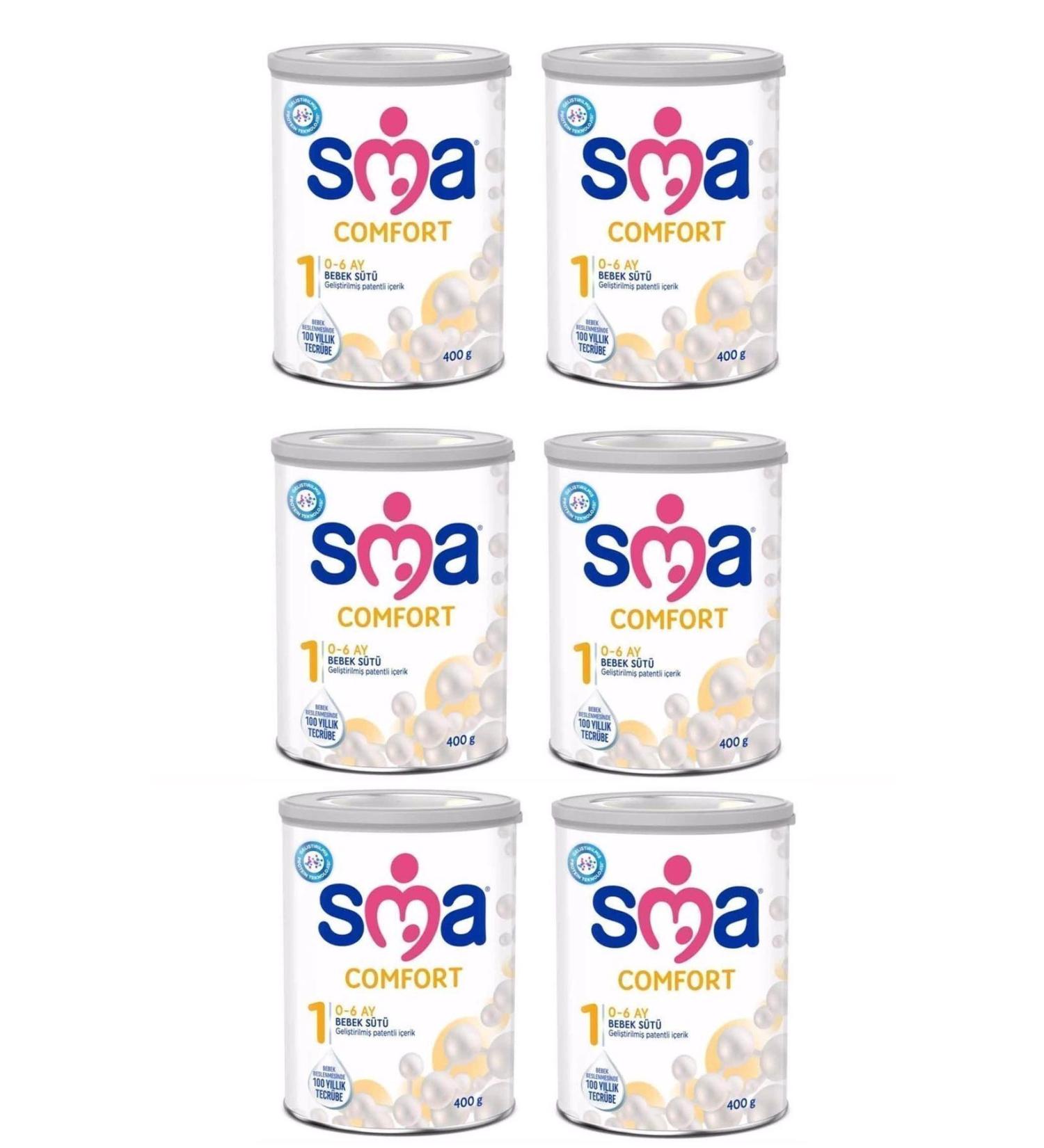 SMA COMFORT Number 1 400 GR 0-6 Months 6's (2400GR) - Buy Online on GoSupps.com