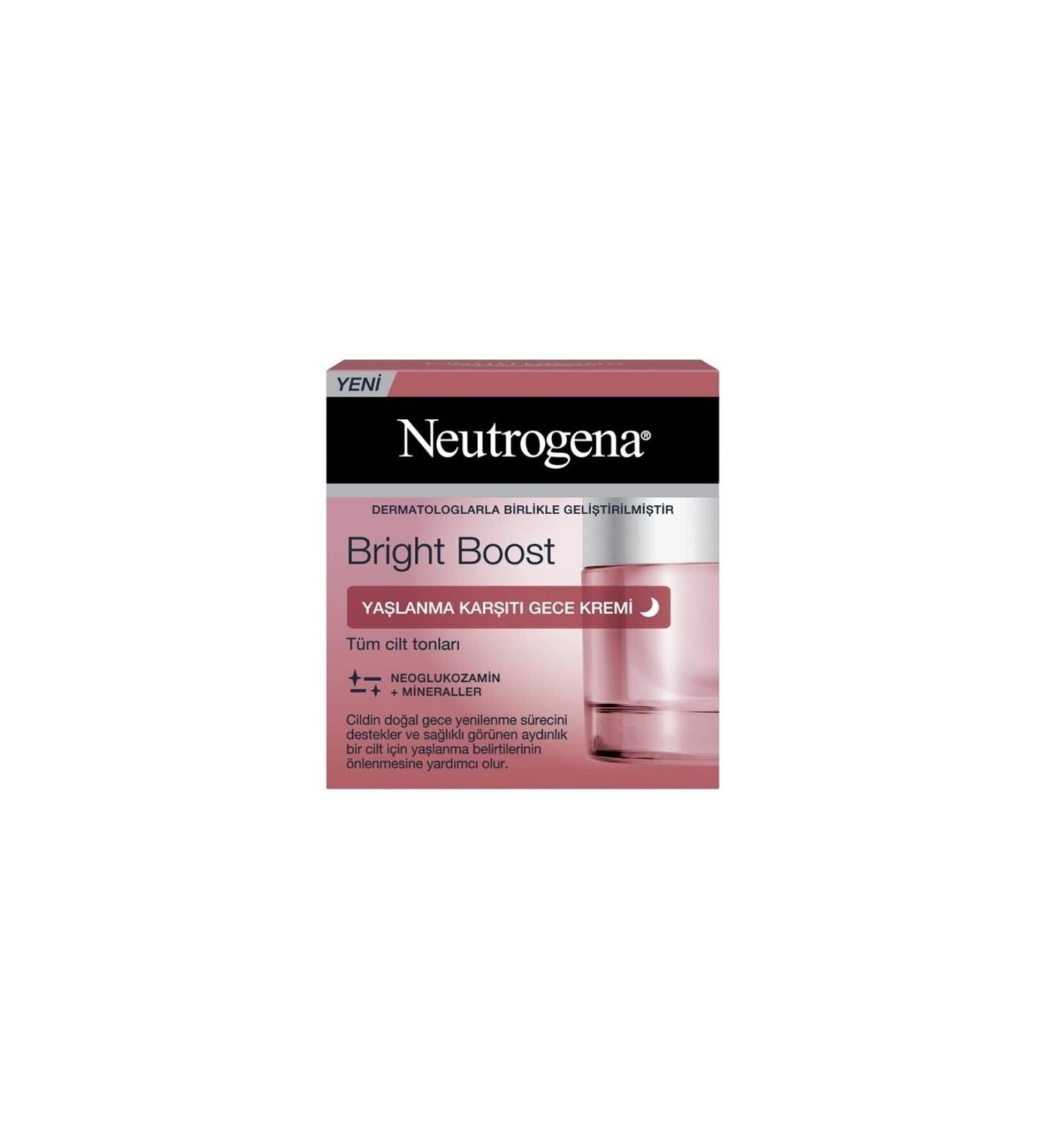 Neutrogena Bright Boost Anti-Aging Night Cream 50ml - Buy Online on GoSupps.com