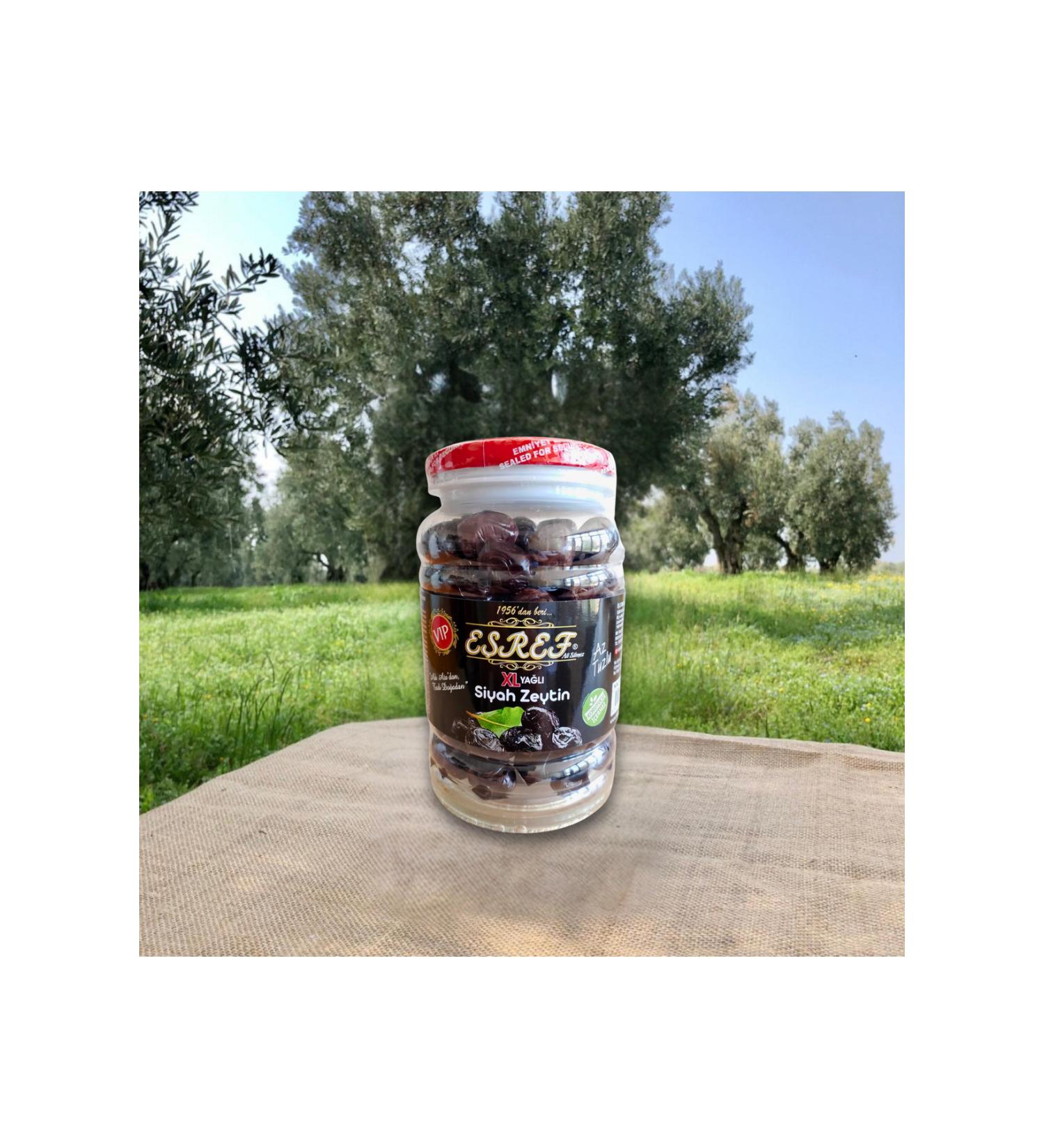 E ref Zeytincilik VIP Oily 2xl Black Olives 0.5 kg