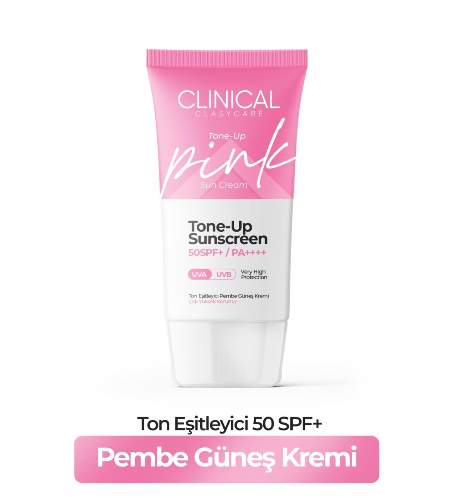 Clasy Care Clinical Spf 50 Tone-up Pink Sunscreen Cream 50 ml - Buy Online on GoSupps.com