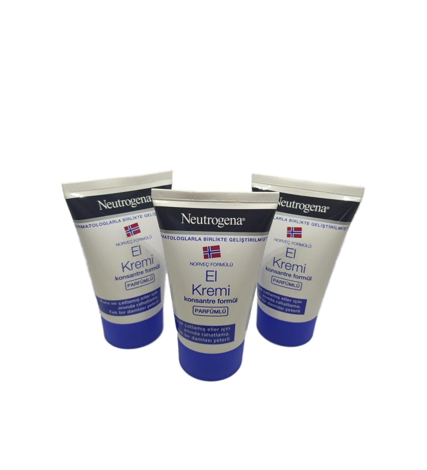 Neutrogena Hand Cream 50 Ml Perfumed Norwegian Formula X3 Pieces
