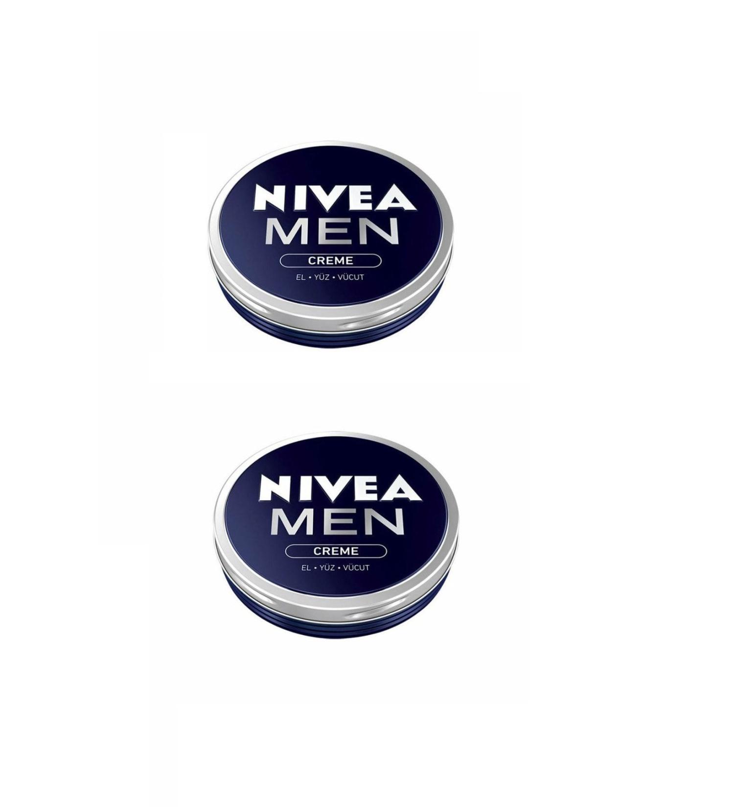 NIVEA Men Creme Hand Face Body Cream 75 ml x 2 pieces