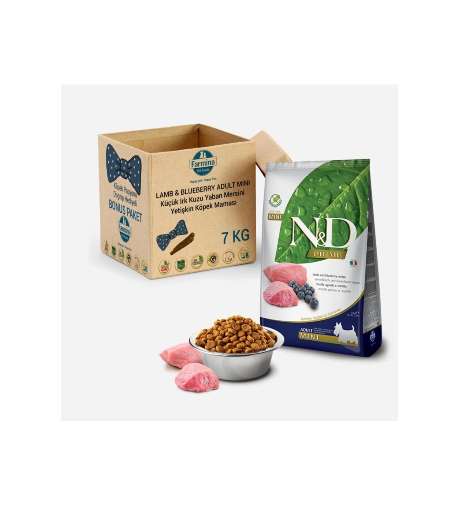 N & D Nd Grain Free Mini Lamb Blueberry Small Breed Dog Food 7 kg