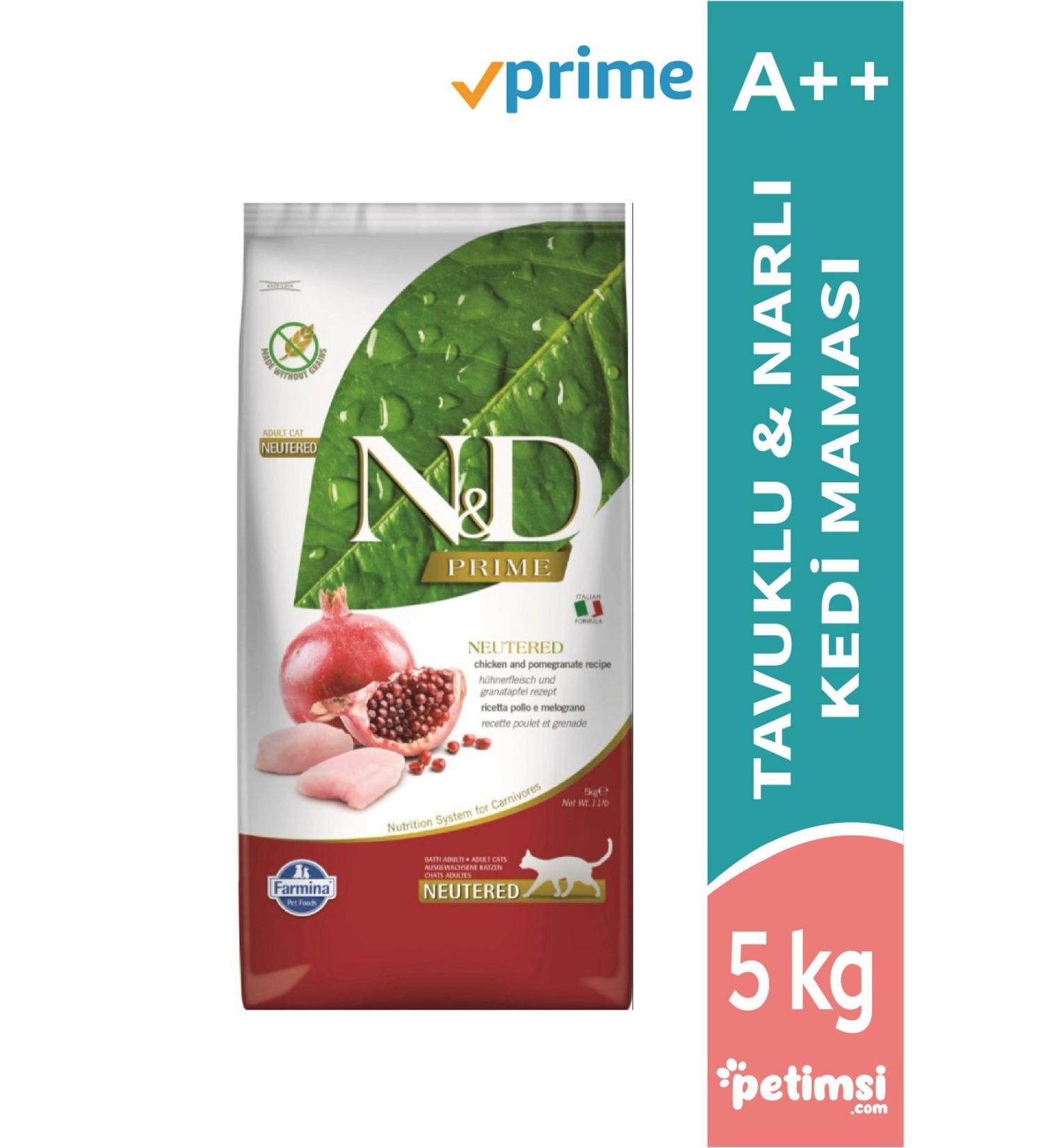 N & D Prime Chicken and Pomegranate Sterilized Cat Food 5 kg