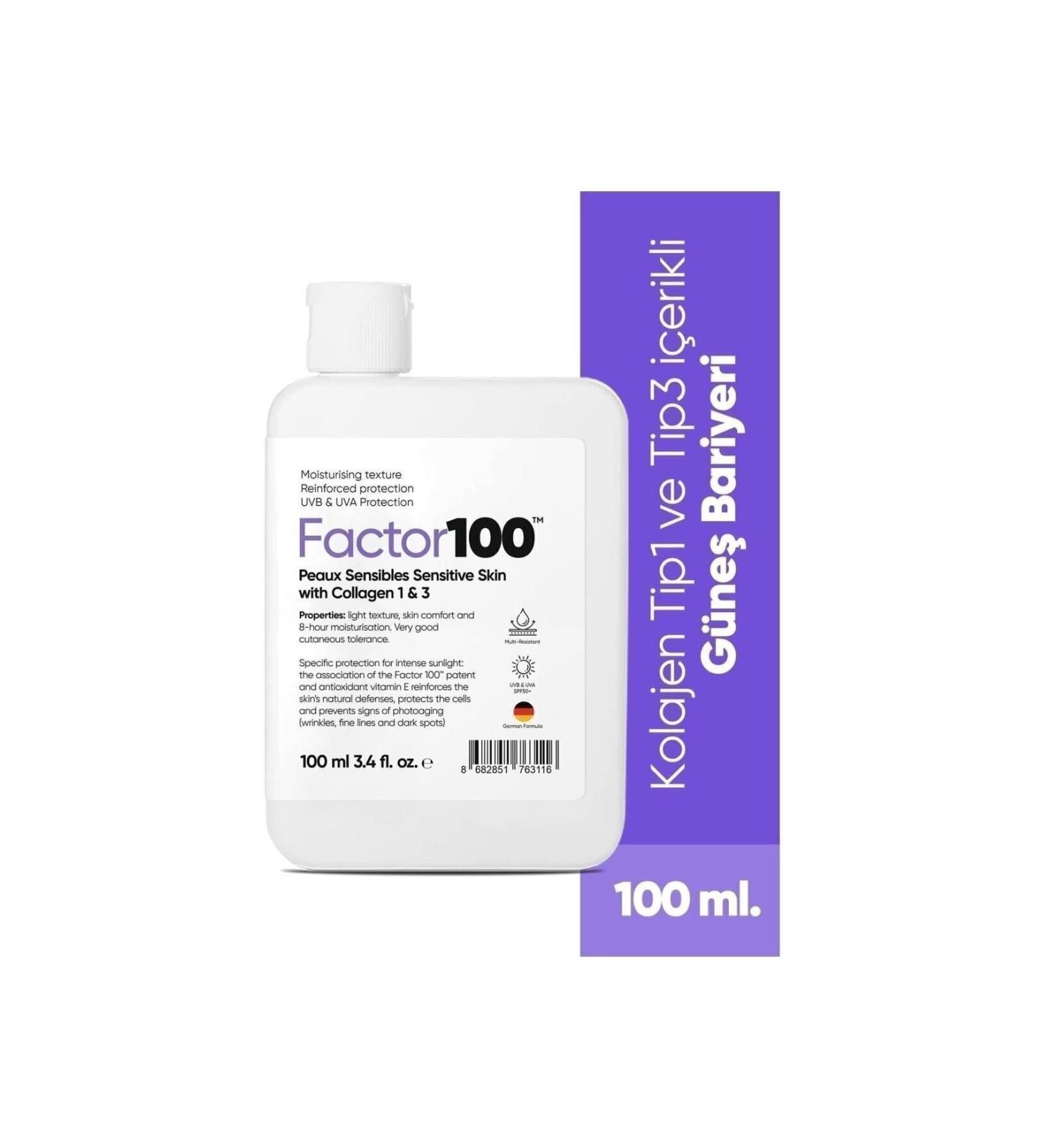 FACTOR100 Sun Cream Spf50+ 100 Ml 8682851763116