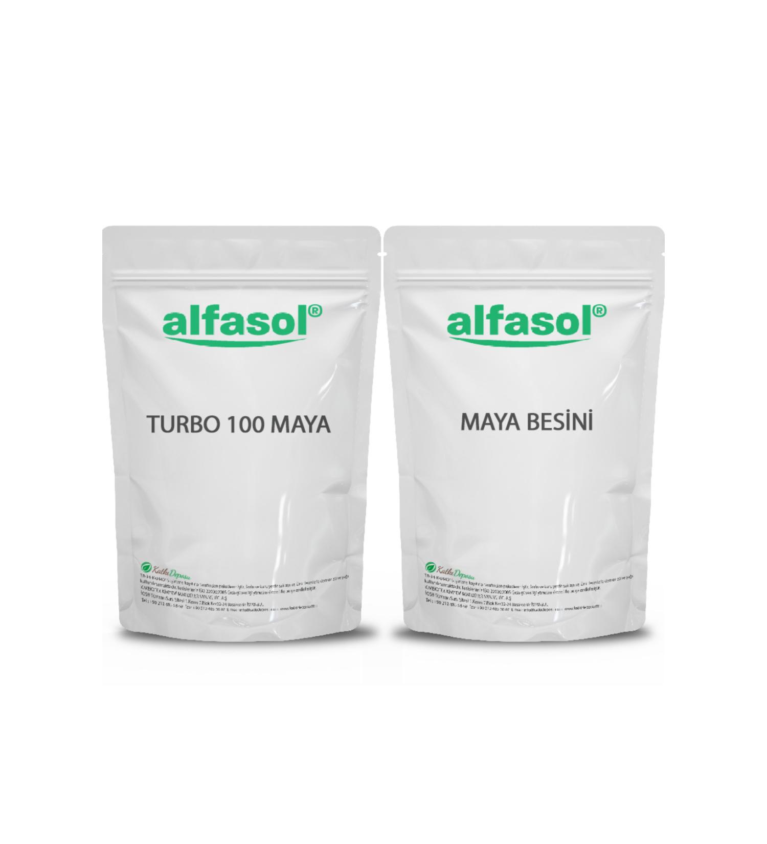 Alfasol Turbo 100 Yeast 500 g + Yeast Nutrition 500 g Set