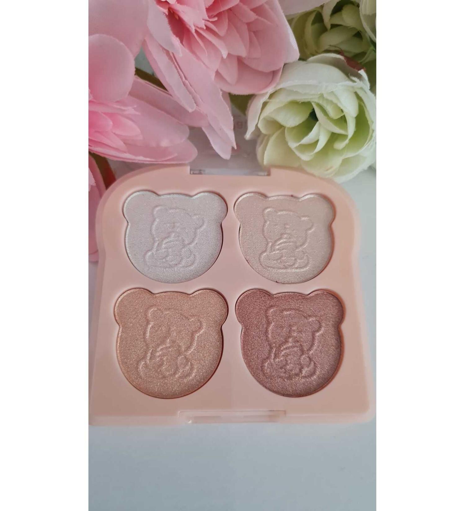 MareShe Teddy Bear Palette Shimmering Eyeshadow 4 Pieces No:01