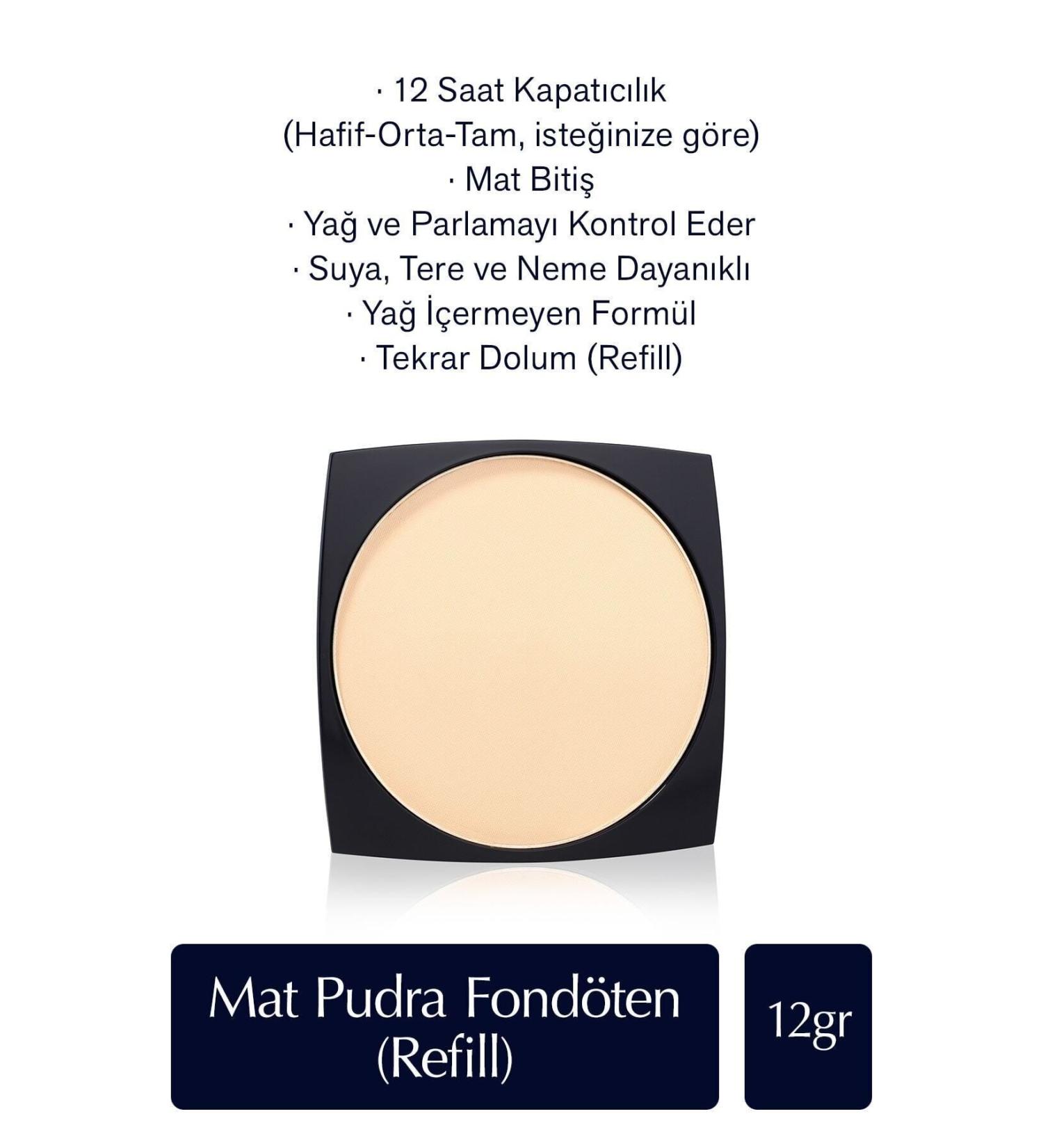 Estee Lauder REF LL - DOUBLE WEAR NEW FORMULA MATTE POWDER FOUNDATION - 2N1 DESERT BEIGE - 12GR KEYON2925