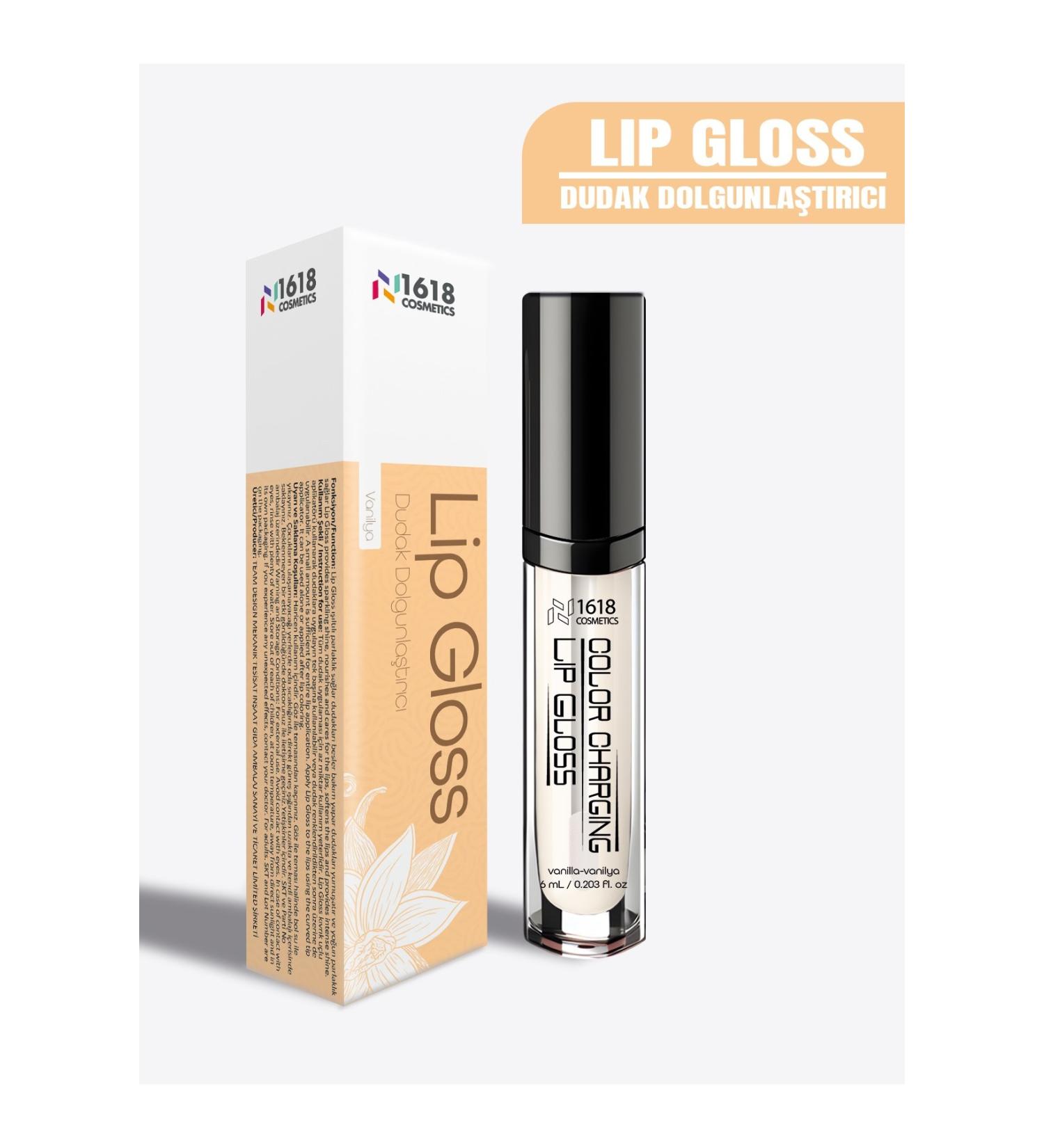 1618 Cosmetics Vanilla Lip Plumper and Shine Lip Gloss