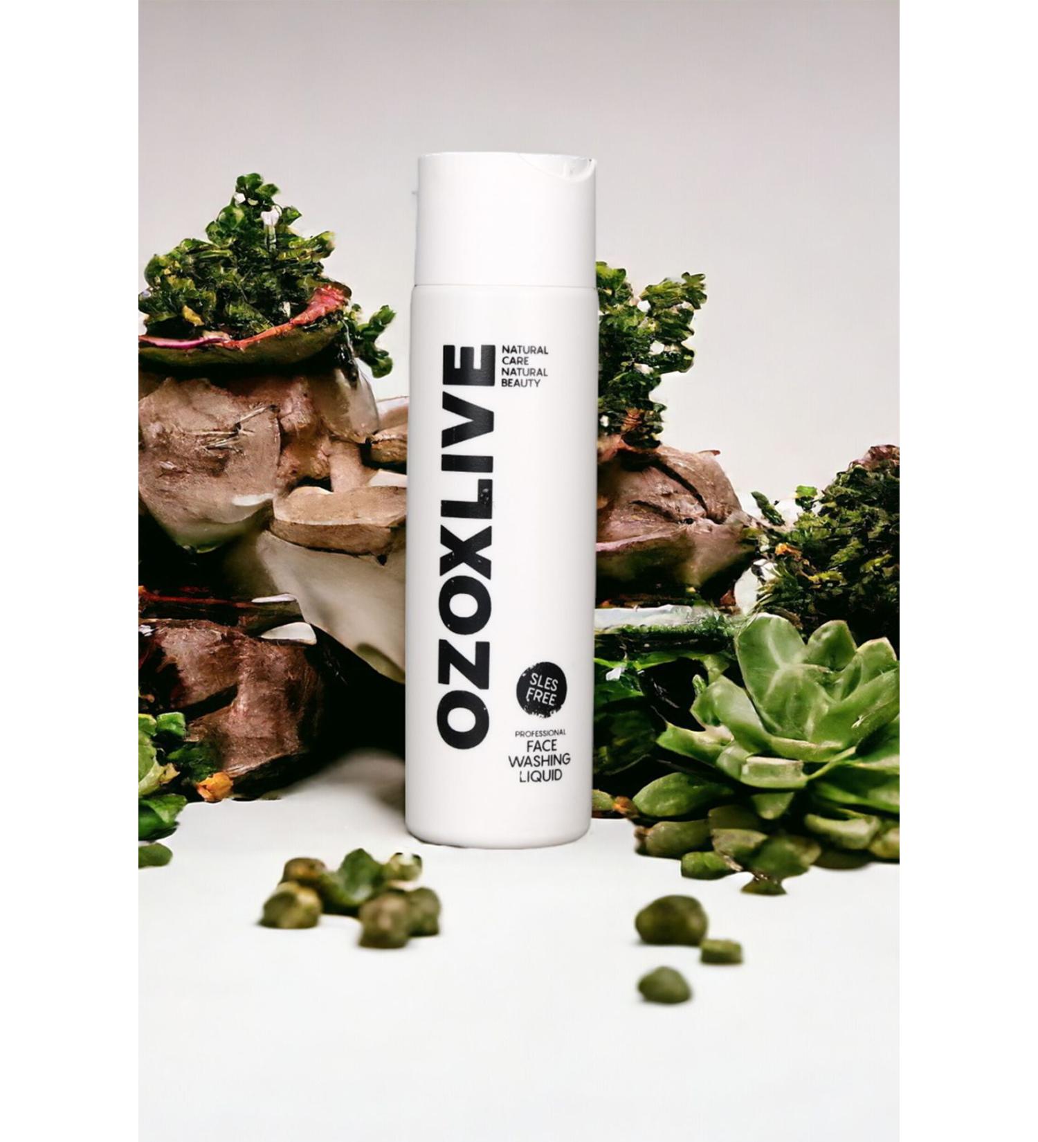 Ozoxlive Face Washing Liquid 240 ml (CLEANSING/REPAIRING WITH OZONE OIL - ALL SKIN)