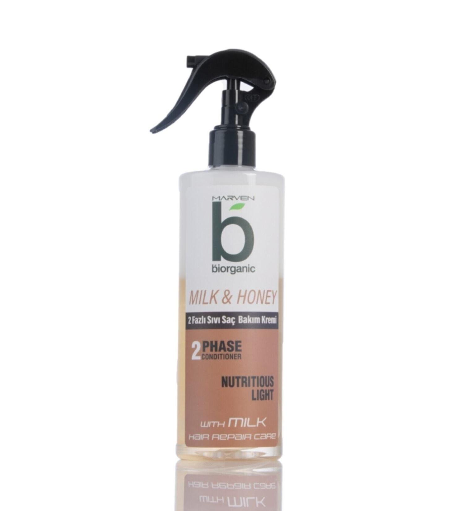 Biorganic Super Milk & Honey 2 Phase Anti-Breakage Hair Care Cream 400 Ml