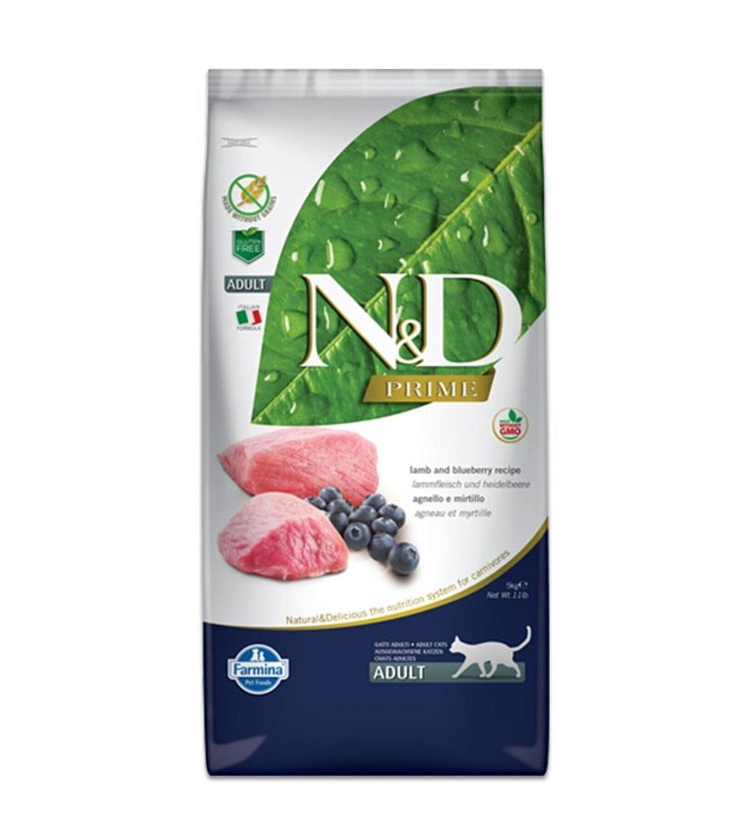 N & D Prime Lamb Adult Cat Food 5 Kg