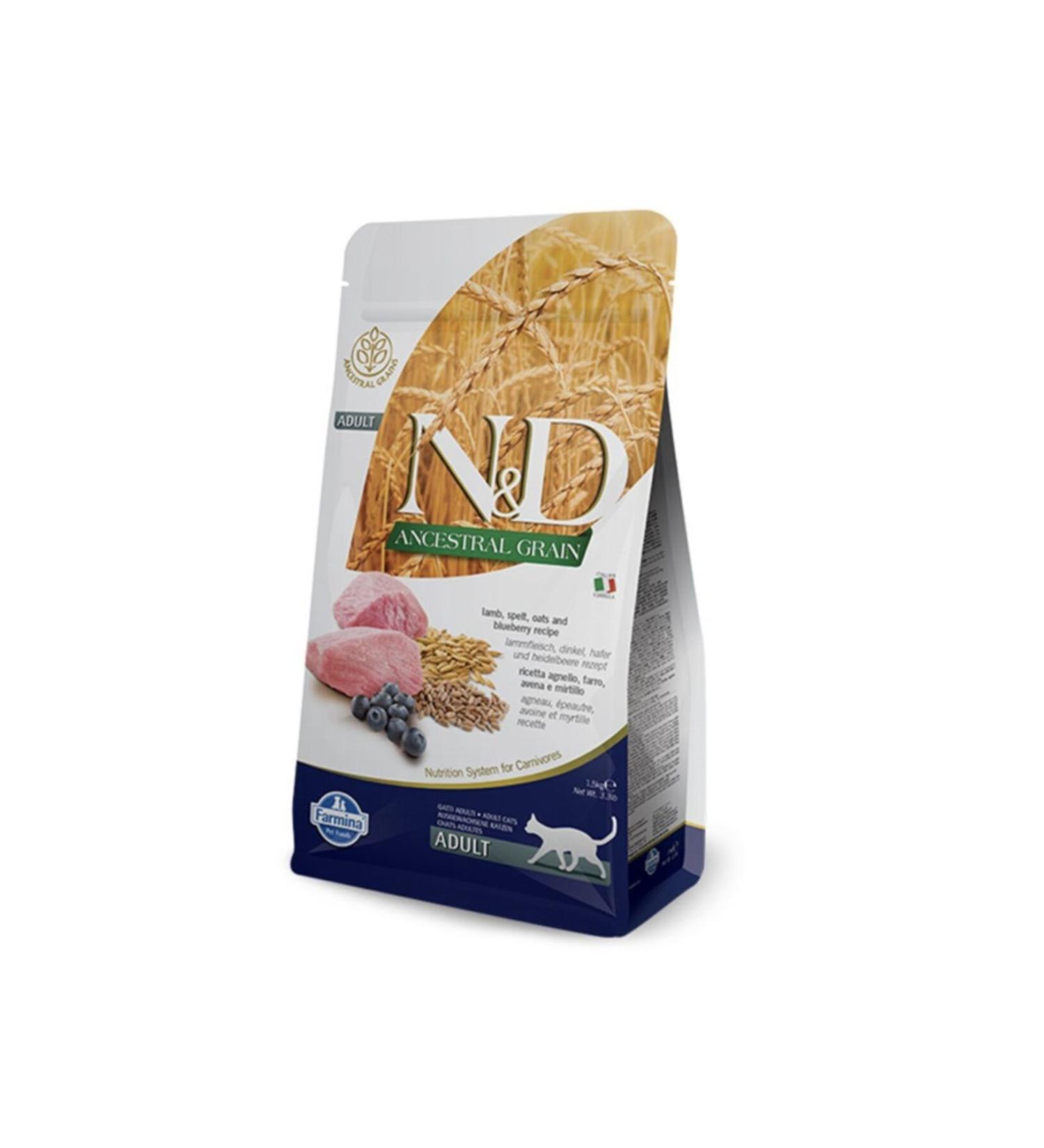 N & D Low Grain Lamb Adult Cat Food 5 Kg