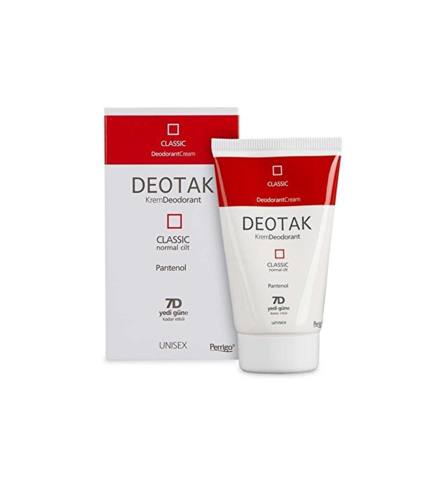Deotak Unisex Cream Classic Deodorant 35 ml