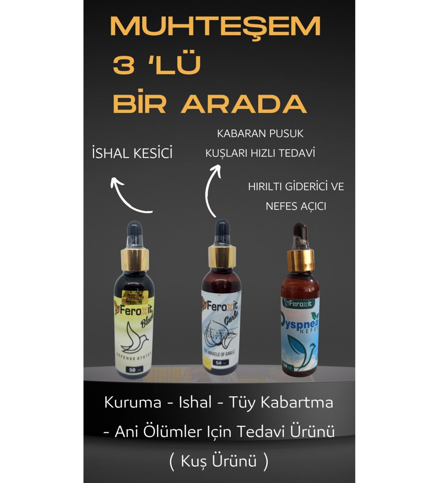 FEROXIT 3-Piece Set Drying for Birds - - Feather Fluffing - Treatment Product for Sudden Deaths