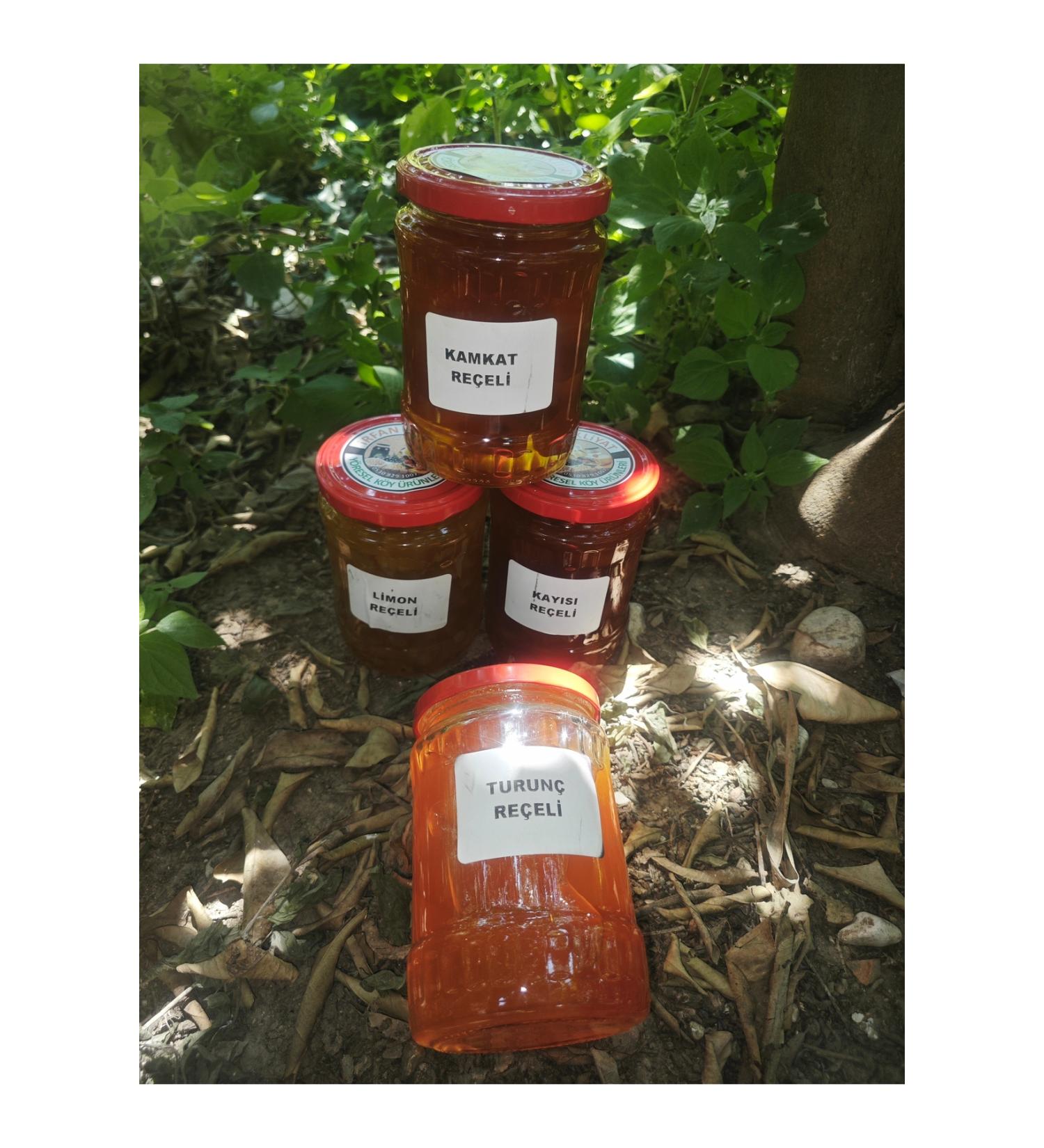 irfan bakliyat Orange Jam 800 gr Lemon Jam 800 gr Apricot Jam 800 gr Kumquat Jam 800 gr 3200 gr