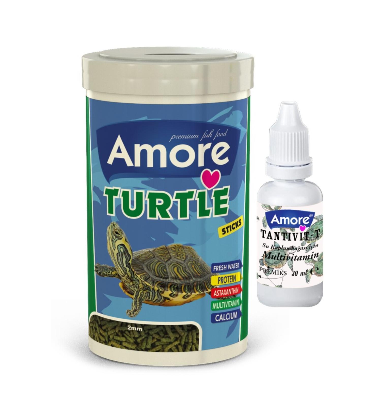 AMORE Turtle Sticks 1000ml Box Reptile Turtle Food and Vitamin