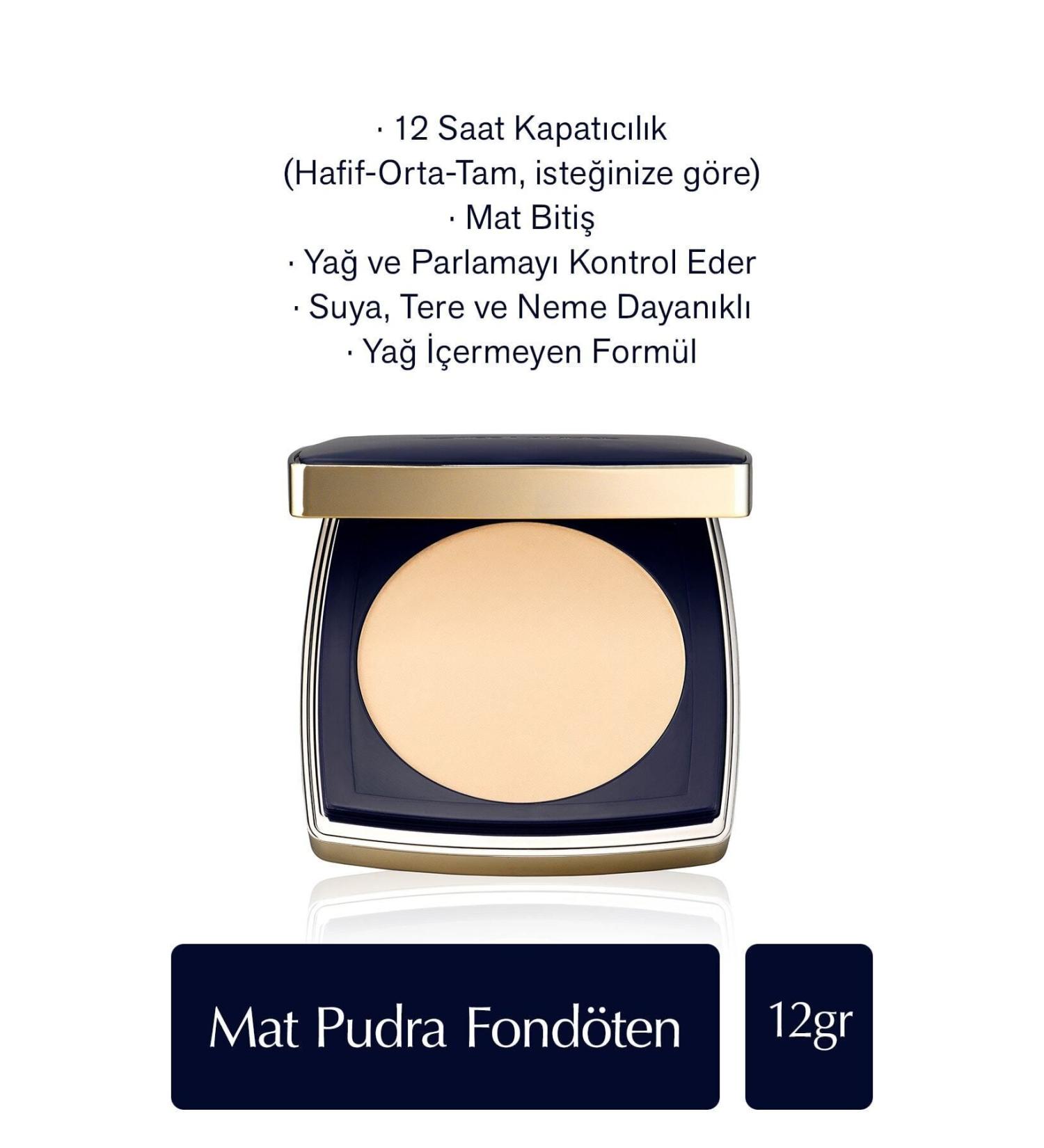 Estee Lauder DOUBLE WEAR NEW FORMULA MATTE POWDER FOUNDATION - 2N1 DESERT BEIGE - 12GR KEYON2827