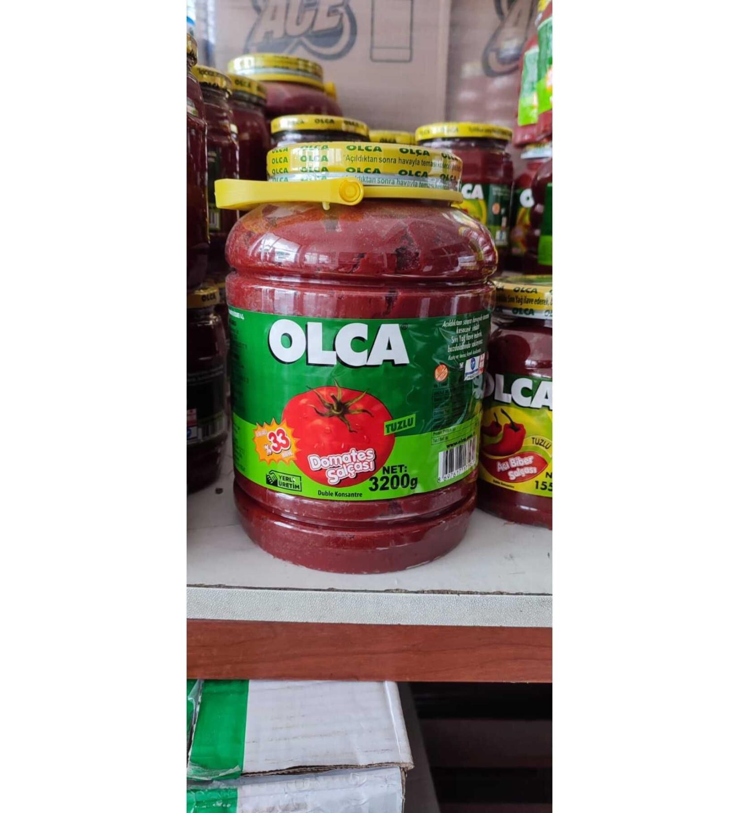 Olca Tomato Paste 3200 gr Pet Jar 33 Brix (2 PIECES)