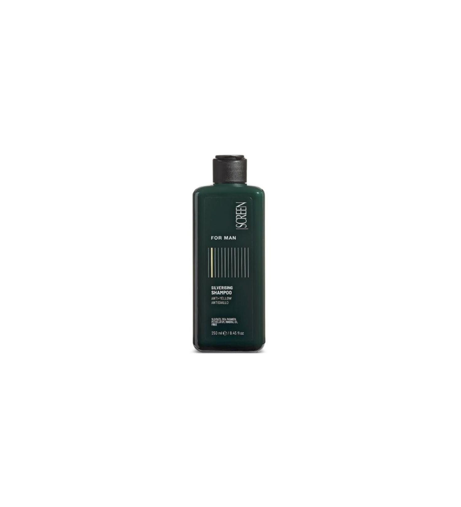 SCREEN For Man Silverising Anti-Yellow Shampoo for Grey and White Hair-250 ml