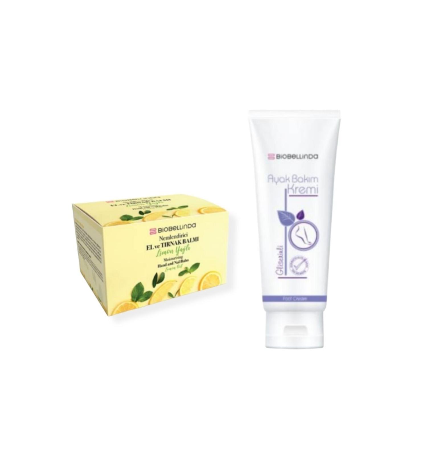 BioBellinda Glycerin Foot Care Cream 125 Ml & Moisturizing Hand and Nail Balm