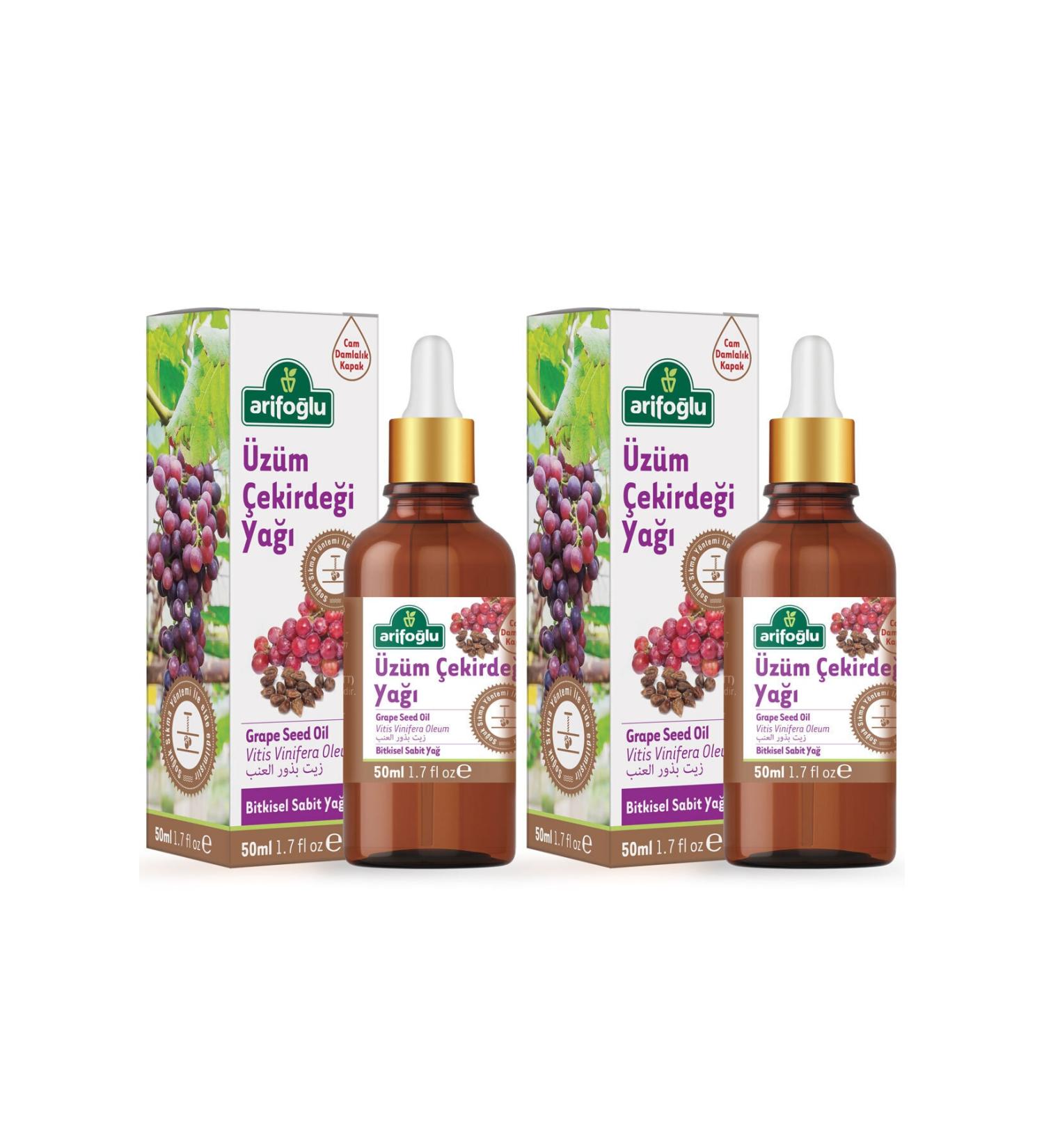 Arifo lu Grape Seed Oil Cold Pressed 50ml Set of 2