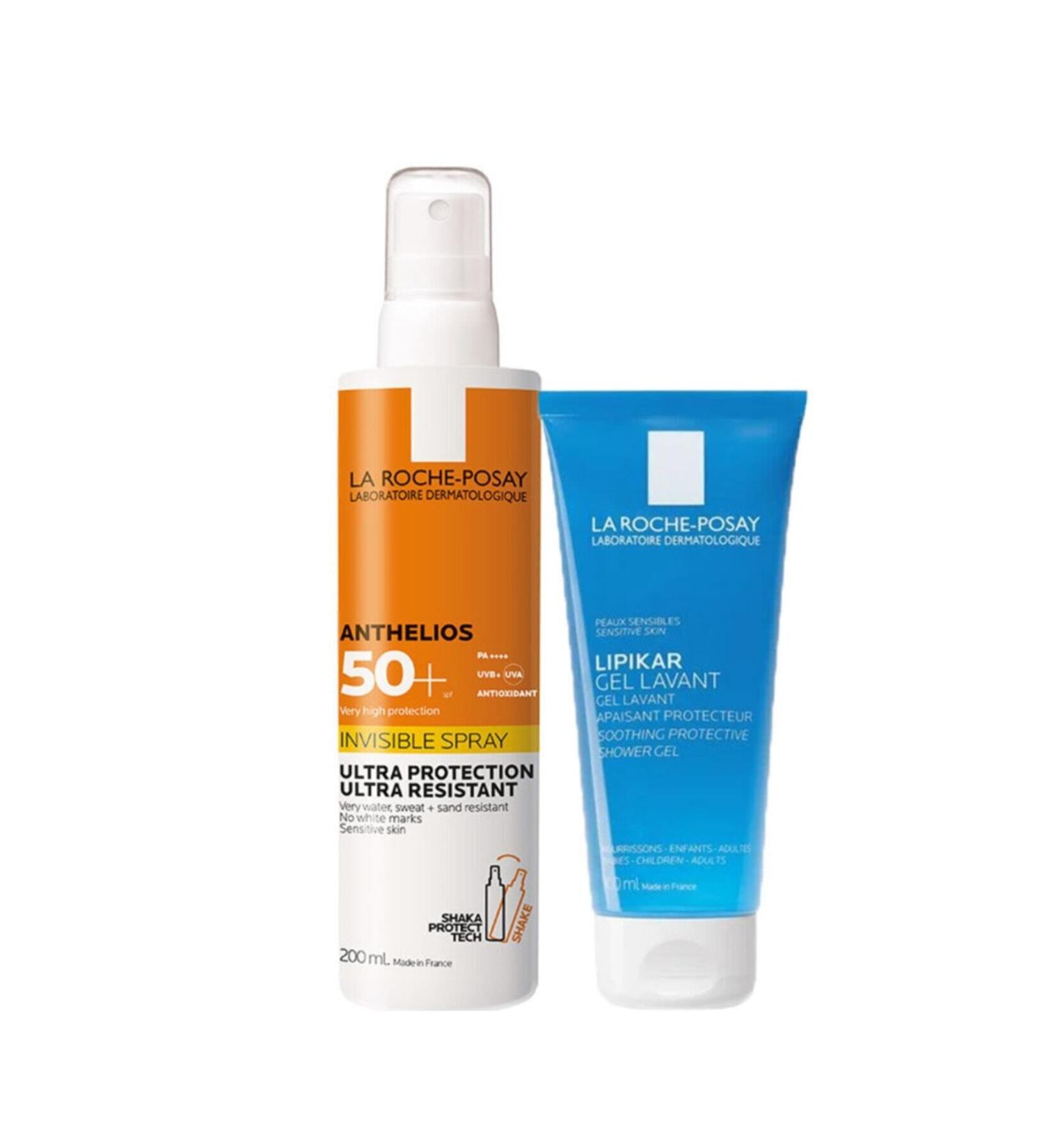 La Roche Posay 200 ml Anthelios Invisible Spf 50 Sun Protection Lipikar Gel Lavender 100 ml