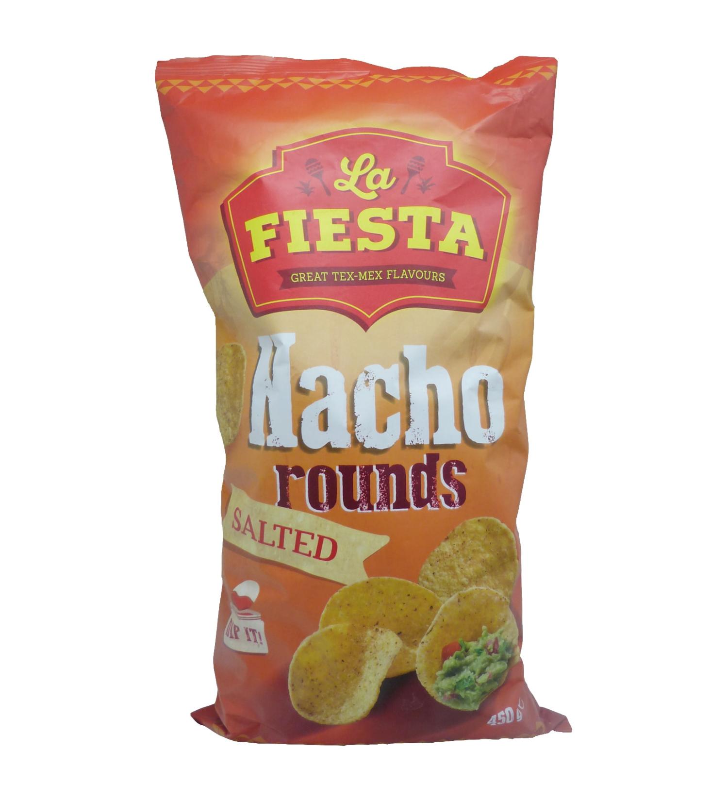 La Fiesta Plain Round Tortilla Chips Lf 450 gr