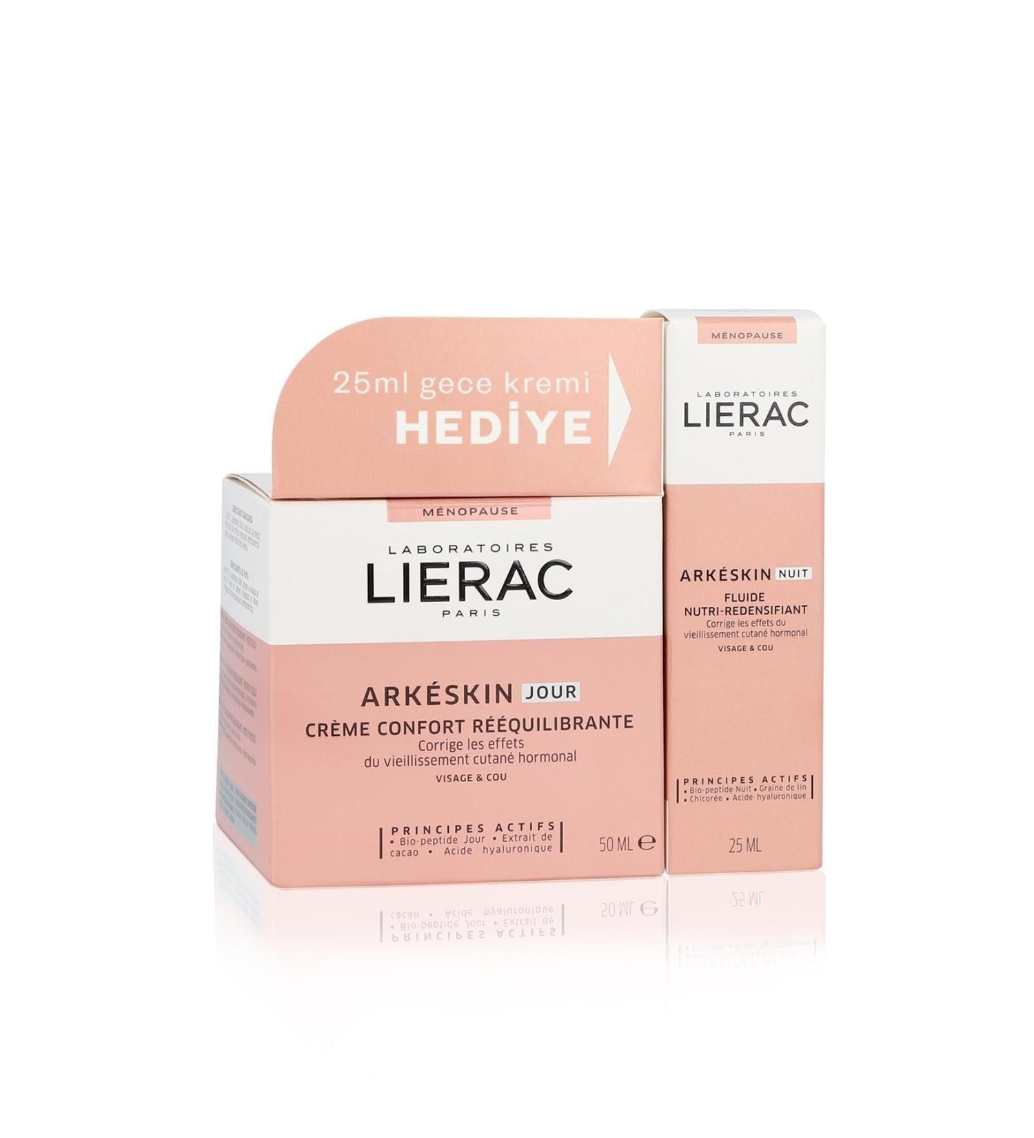 Lierac Ark skin Fluid Hormonal Anti-Aging Firming Night Cream 50 ml & Night Cream 25 ml Kit