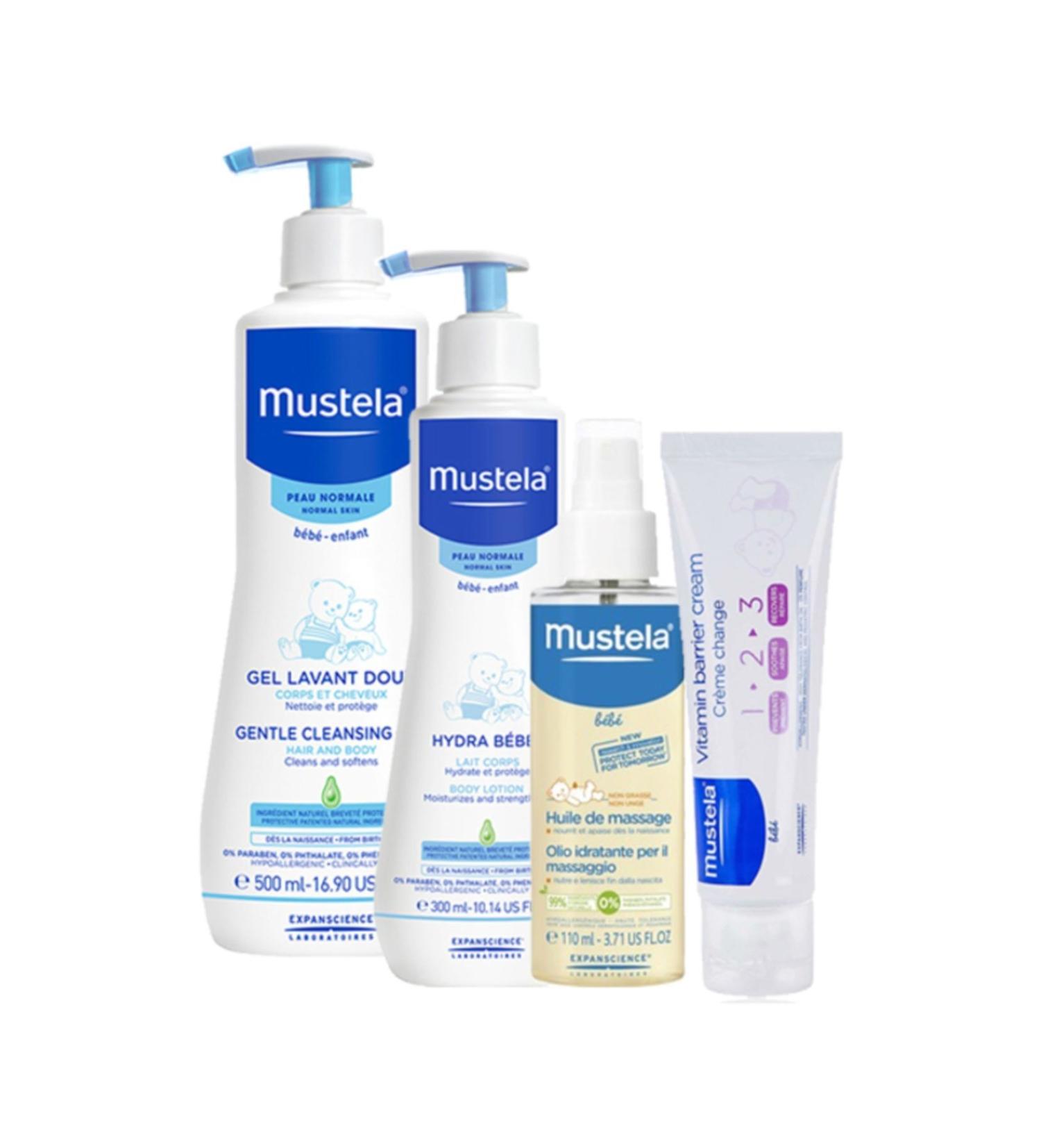 Mustela Newborn Daily Care Set | 4 Piece Original Size