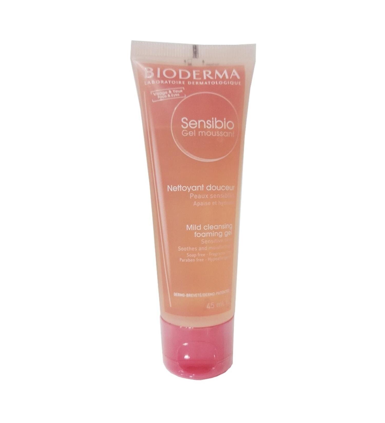 Bioderma Sensitive Skin Facial Cleansing Gel Sensibio Foaming Gel 45 ml