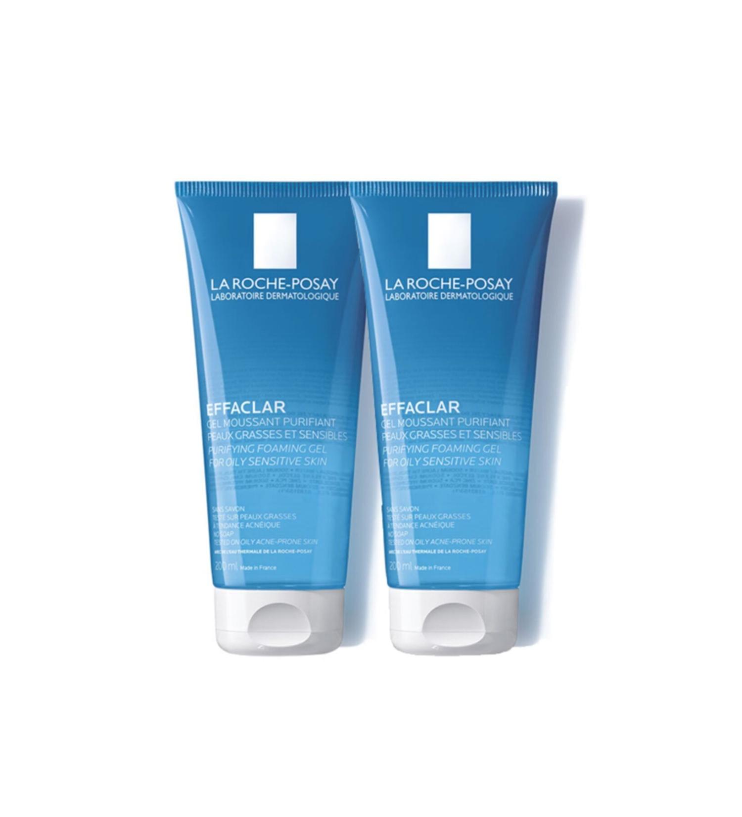 La Roche Posay Effaclar Gel 200 Ml | 2 Pack Advantageous Package 2pcs X 200 Ml