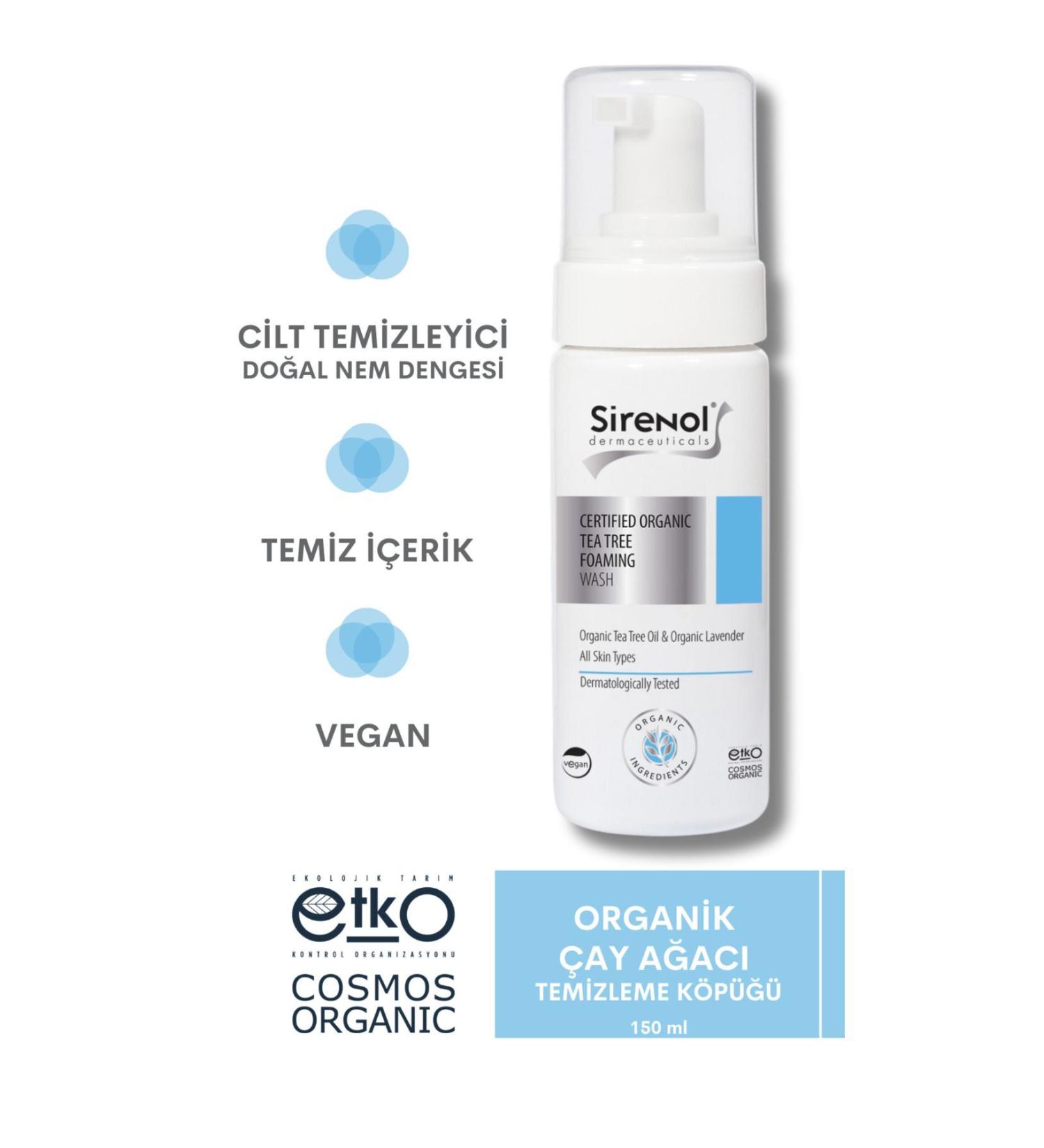 Sirenol Organic Tea Tree Cleansing Foam - Buy Online on GoSupps.com