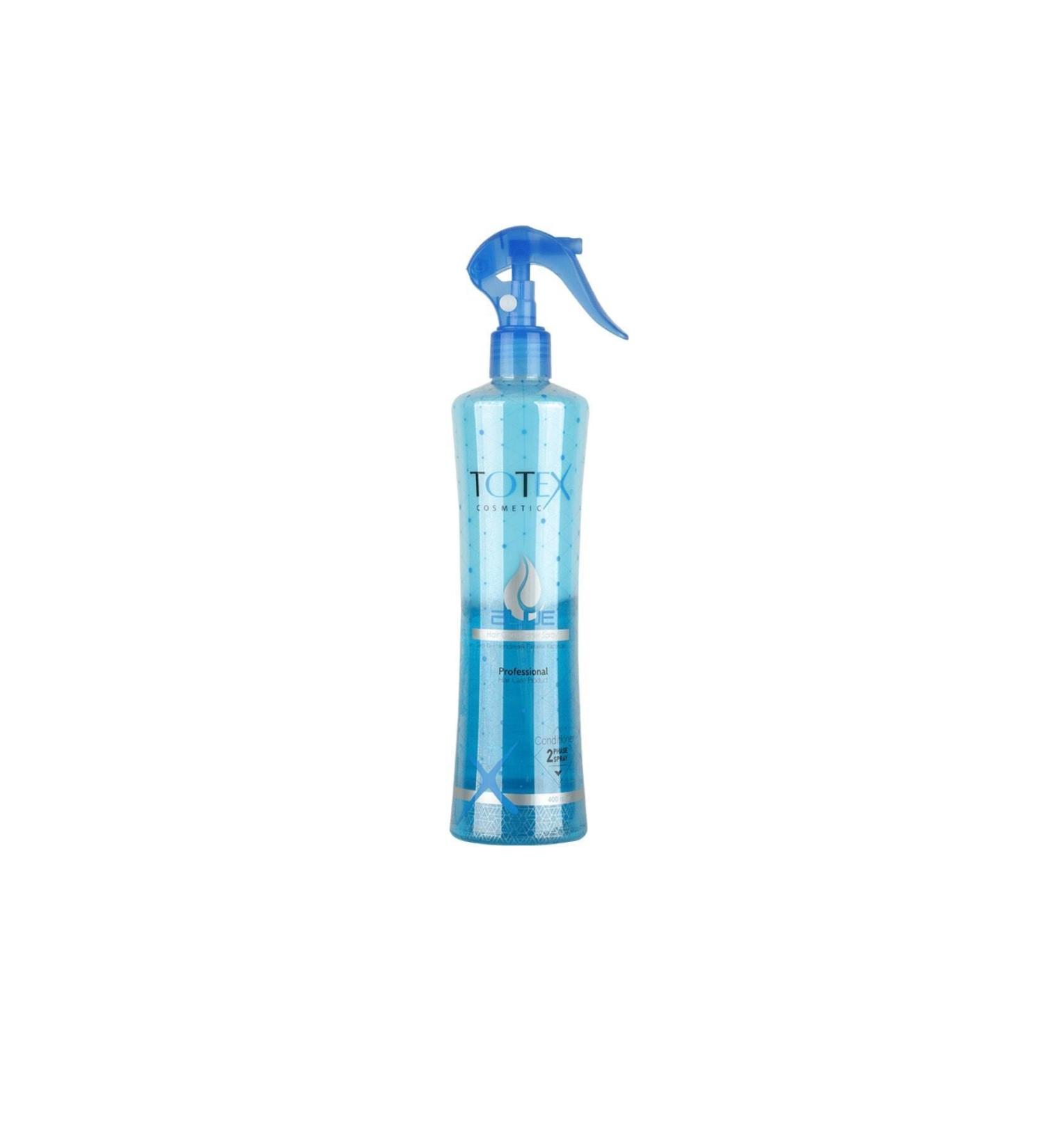 TOTEX 2 Phase Hair Conditioner | Protective & Nourishing Blow Dry Water | Blue 400 ml - Buy Online on GoSupps.com