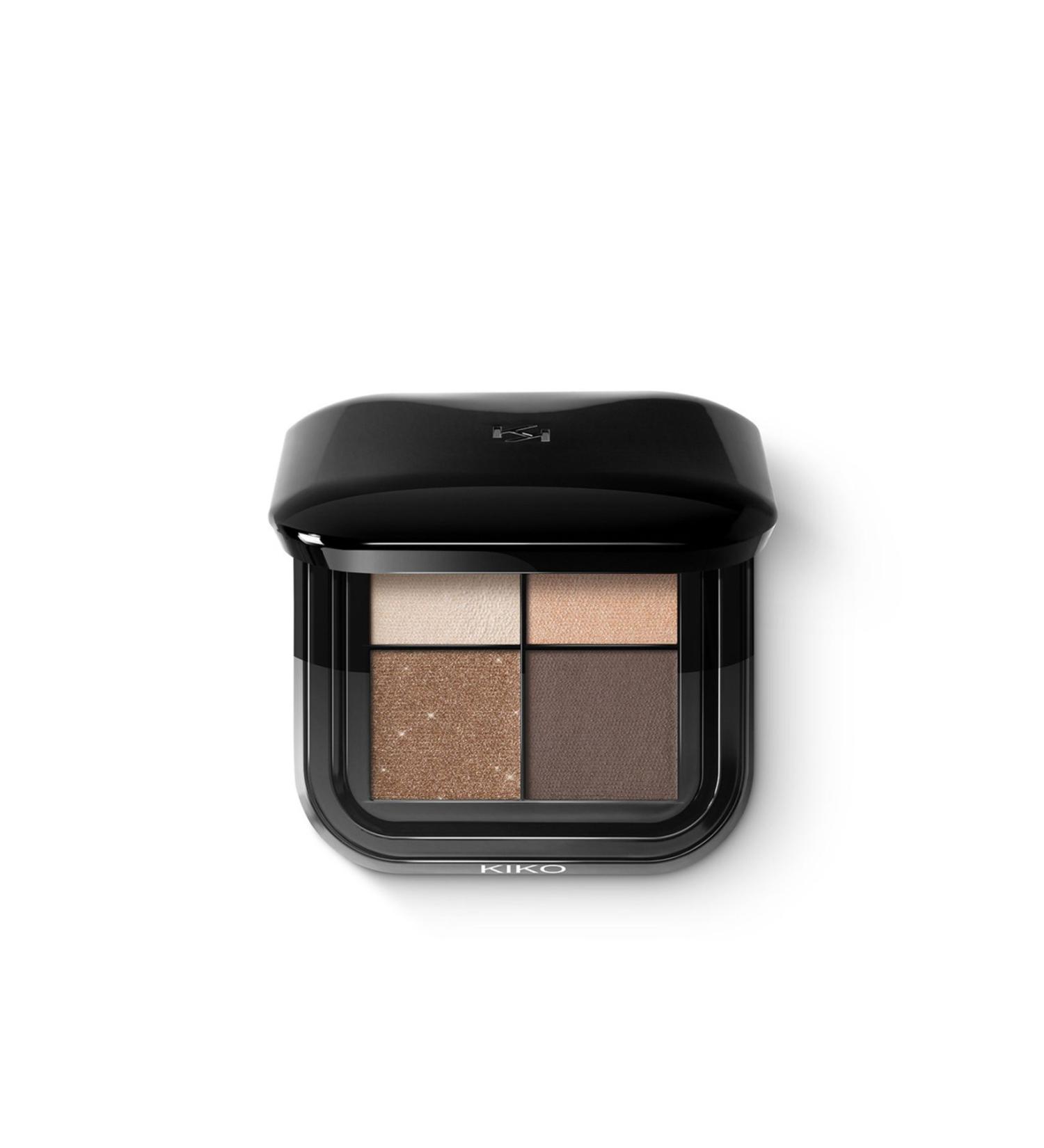 KIKO EYE SHADOW - BRIGHT QUARTET EYESHADOW PALETTE - 01 Warm Natural Tones