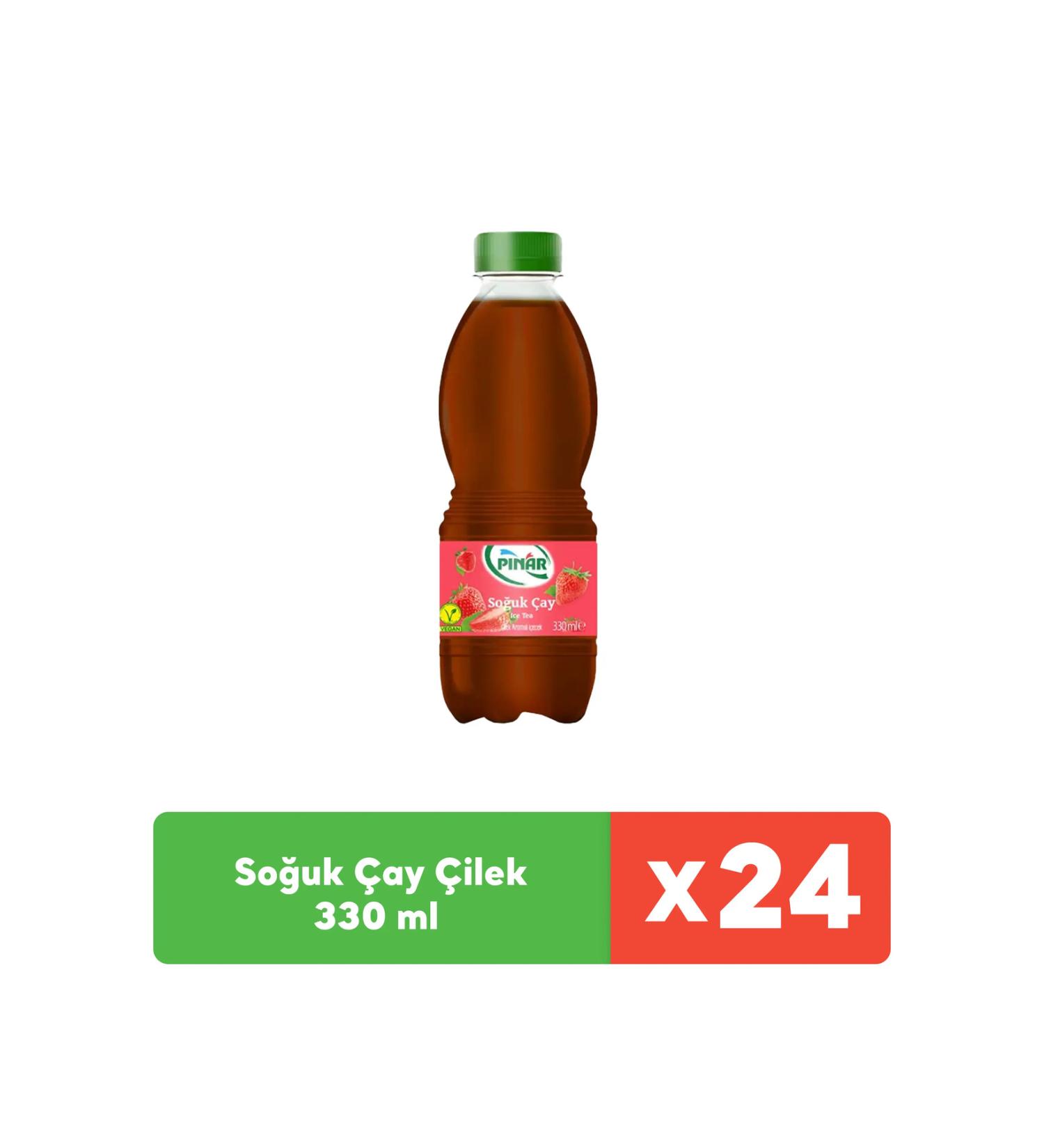 Pinar Iced Tea Strawberry 330 ml x 24 Pieces