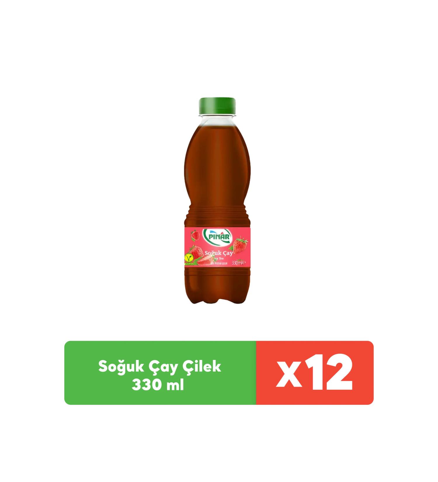 Pinar Iced Tea Strawberry 330 ml x 12 Pieces