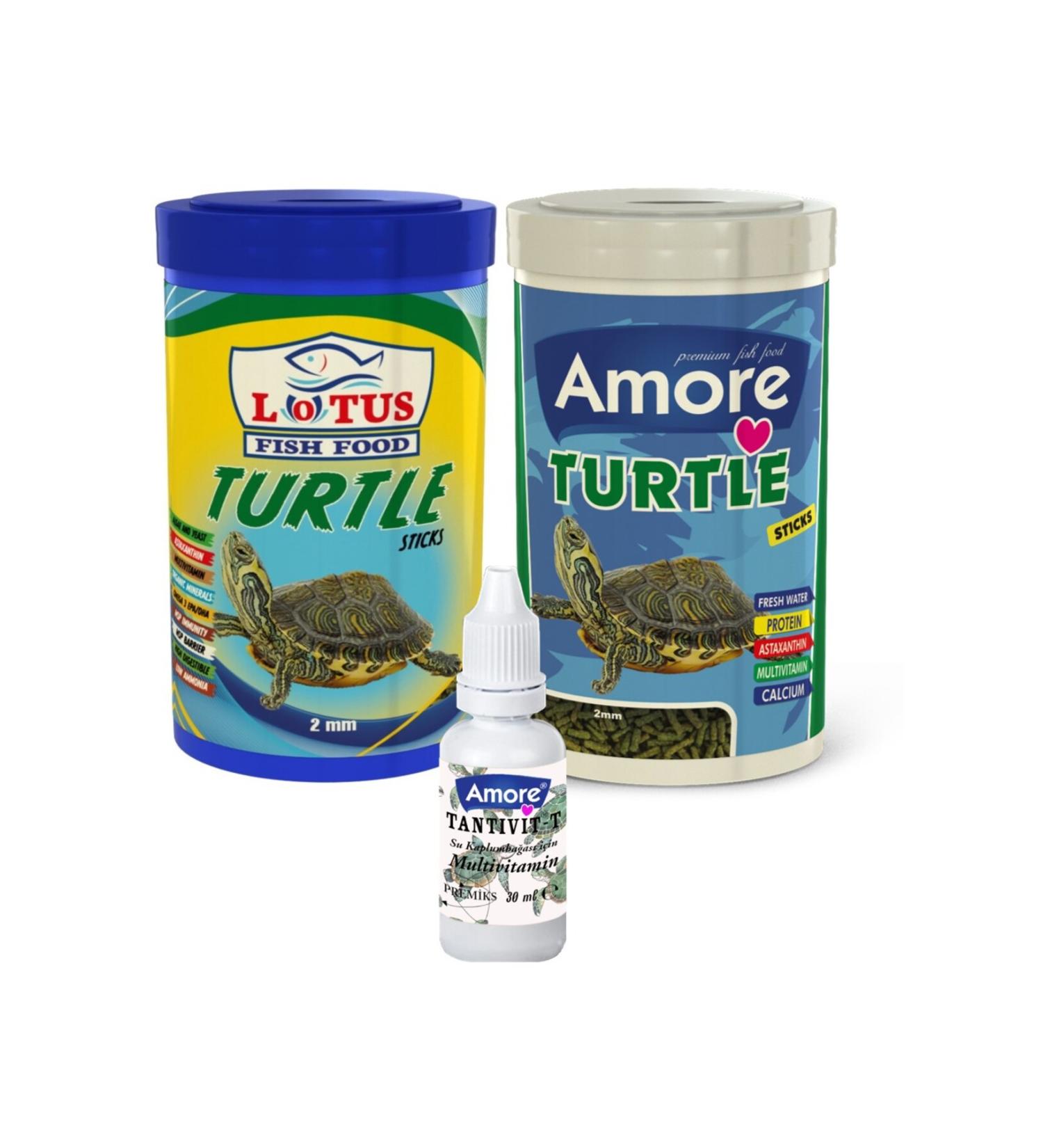 Lotus 2x1000ml Box Reptile and Turtle Turtle Sticks Food and Multivitamin